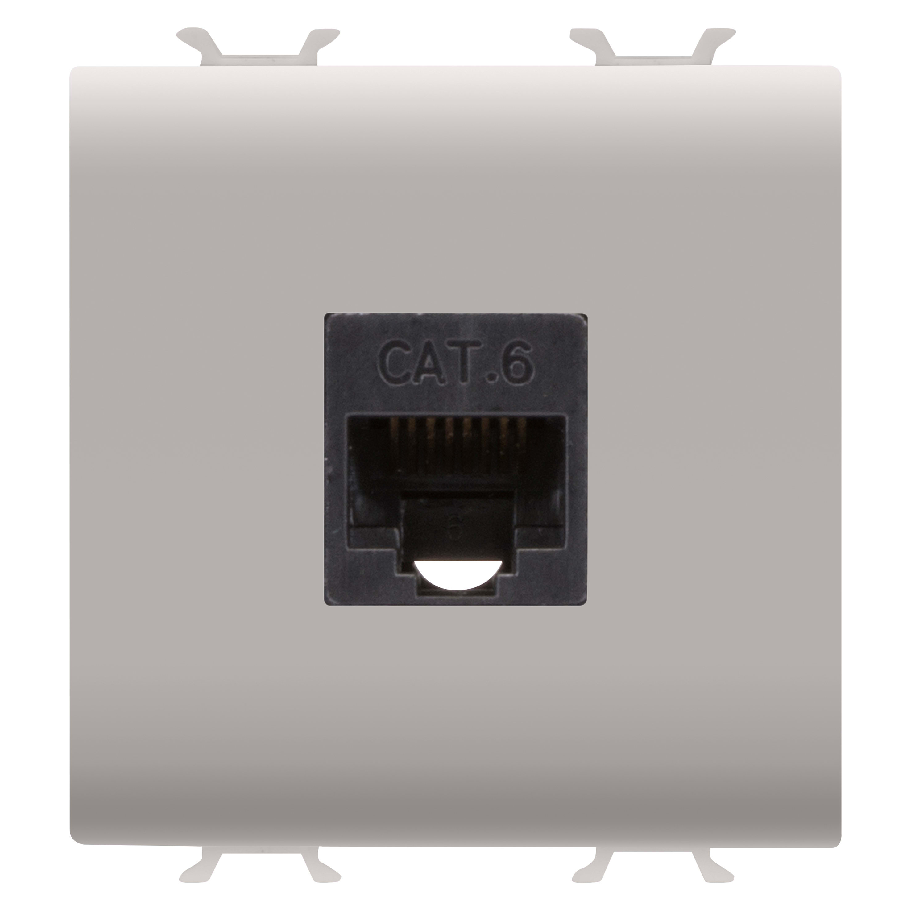 GEWISS - GEWGW13435 PRESA RJ45 - CATEGORIA 6 - UTP - 2 MODULI - NATURAL BEIGE SATINATO - CHORUSMART