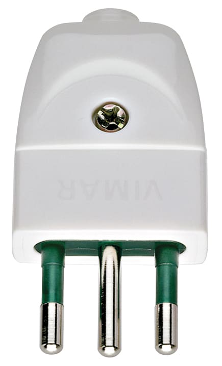VIMAR SPA - VIW00201.B Spina 2P+T 10A S11 assiale bianco