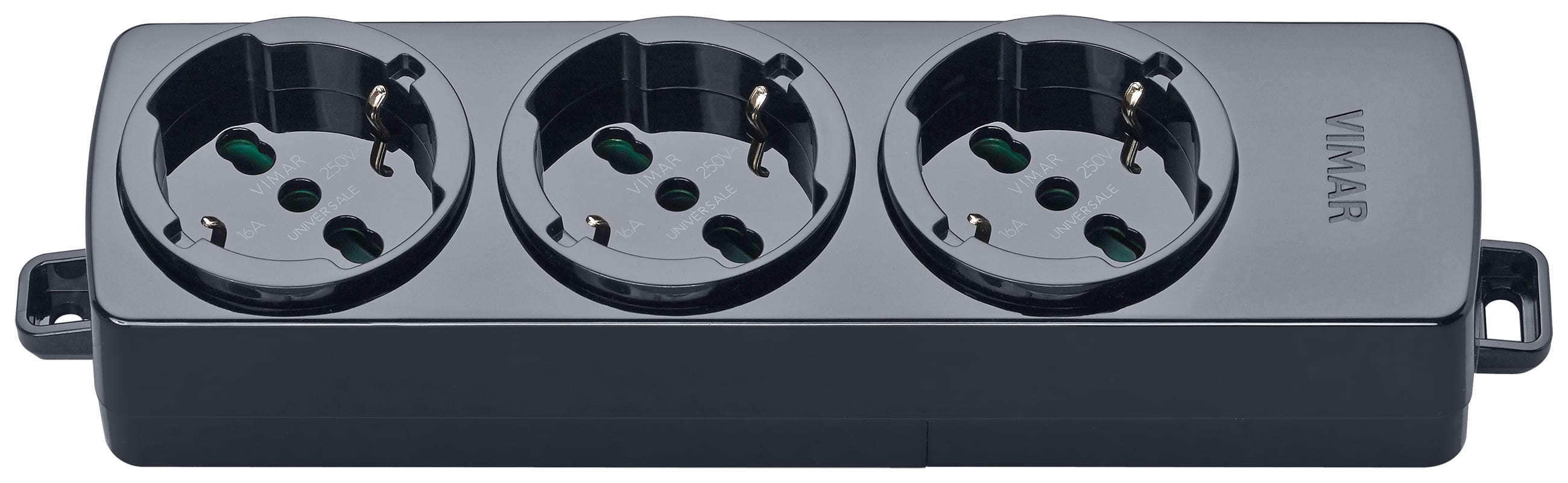 VIMAR SPA - VIW01287.NC PRESA MULTIPLA 3 UNIVERSALE NERO