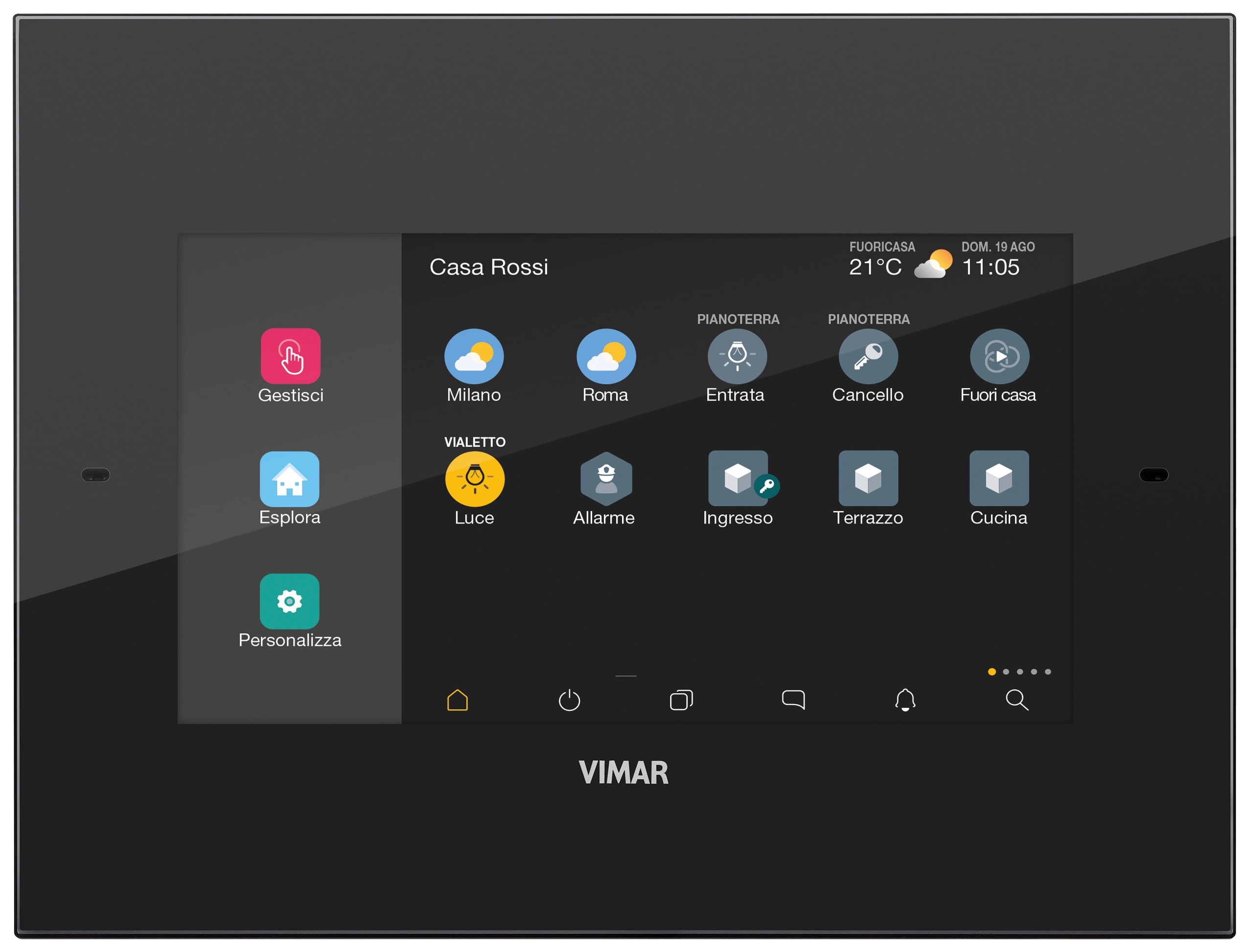 VIMAR S.P.A. - VIW01422 TOUCH SCREEN DOMOTICO IP 7IN POE NERO