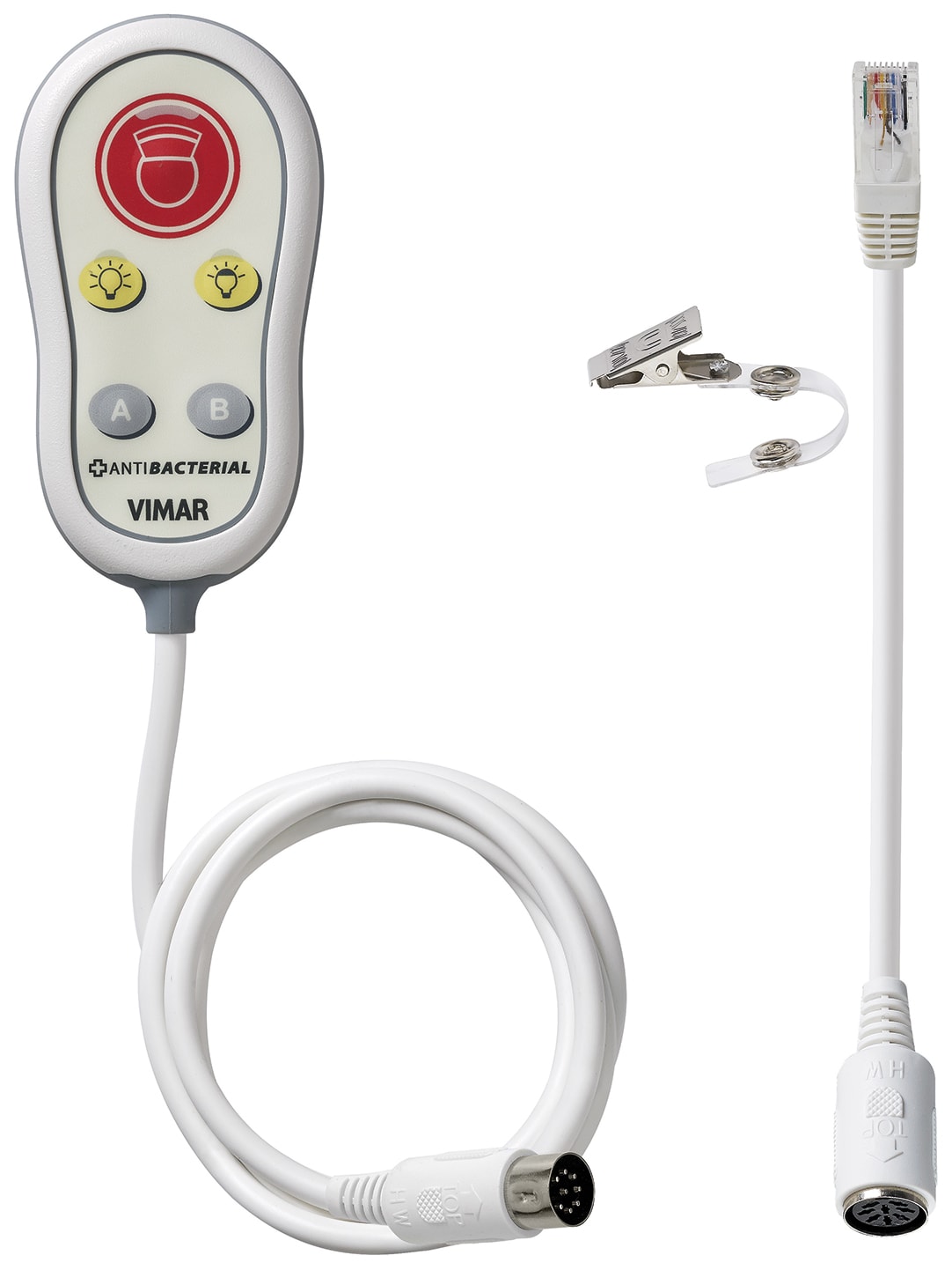 VIMAR SPA - VIW02075.AB PERELLA CHIAMATA2LUCI+2AUX ANTIBATTERICO
