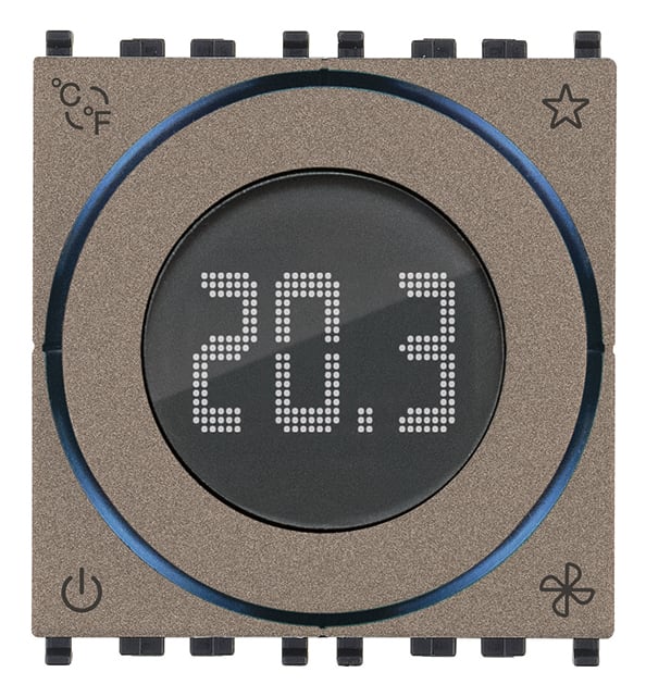 VIMAR SPA - VIW02971.M TERMOSTATO ROTELLA DOMOTICO 2M METAL