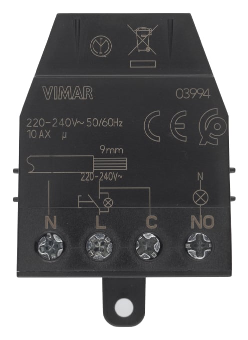 VIMAR SPA - VIW03994 Modulo relé 4 morsetti impulsi Quid 10AX