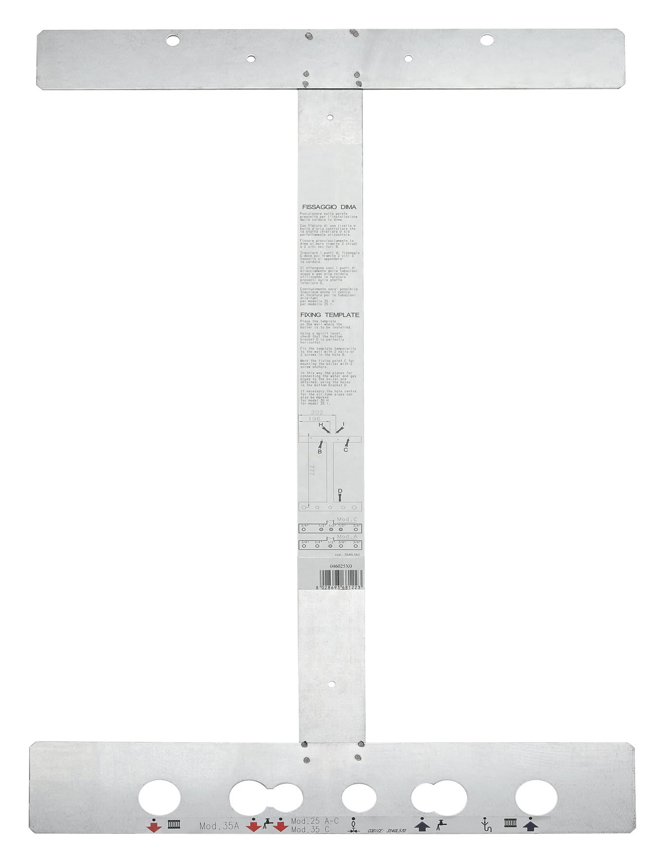 FERROLI - FRL046054X0 KIT DIMA A CROCE HYBRID H