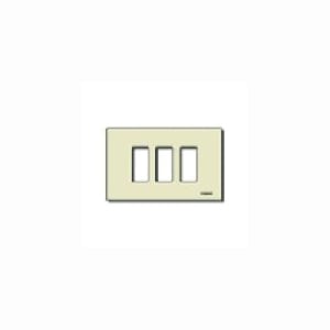 VIMAR SPA - VIW08637.A PLACCA 3M RESINA SCATTO AVORIO