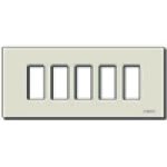 VIMAR SPA - VIW08639 PLACCA 5M ALLUM. SCATTO ORO