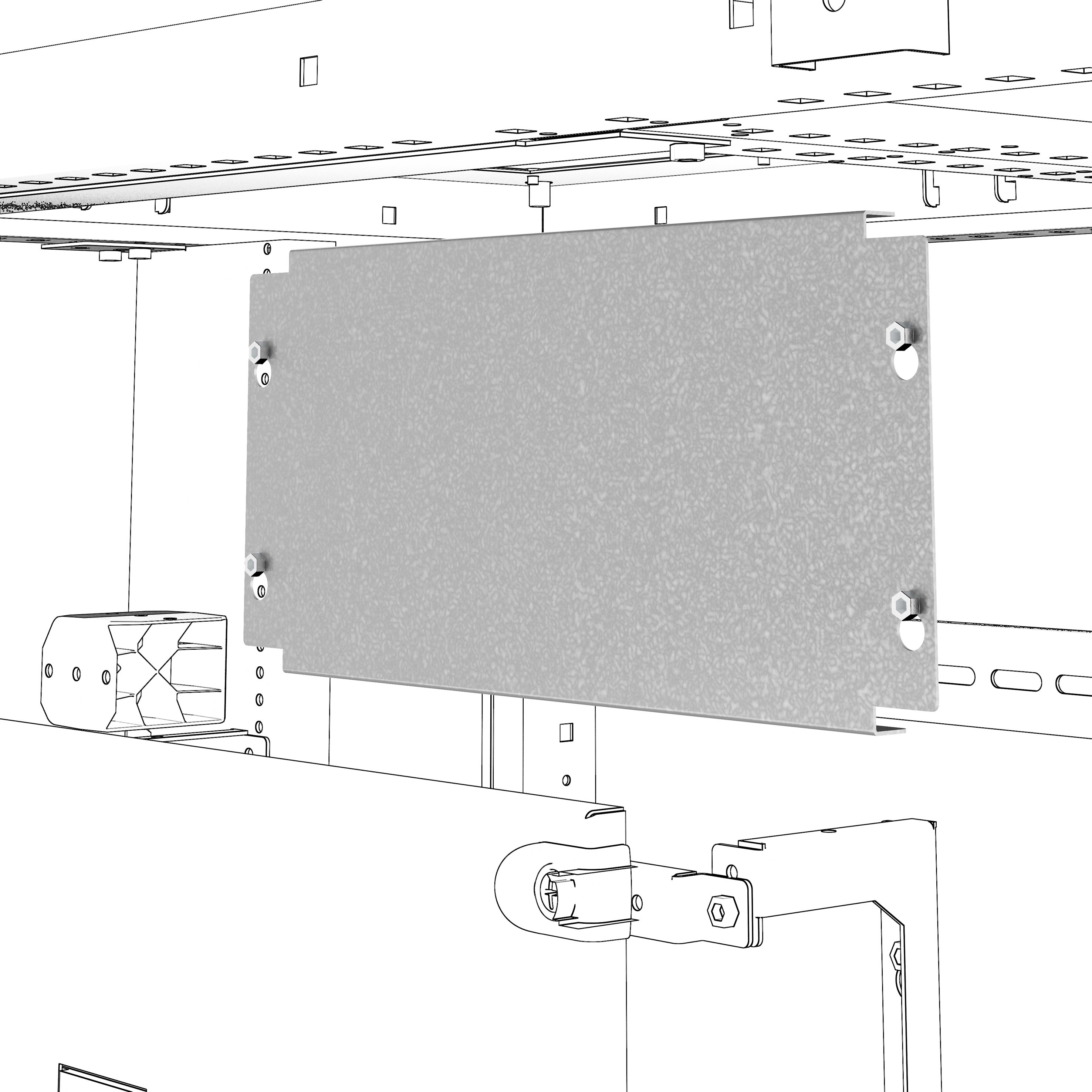 GEWISS - GEWGWD3344 PIASTRA DI FONDO PER DISPOSITIVI NON MODULARI - QDX - 850X800MM