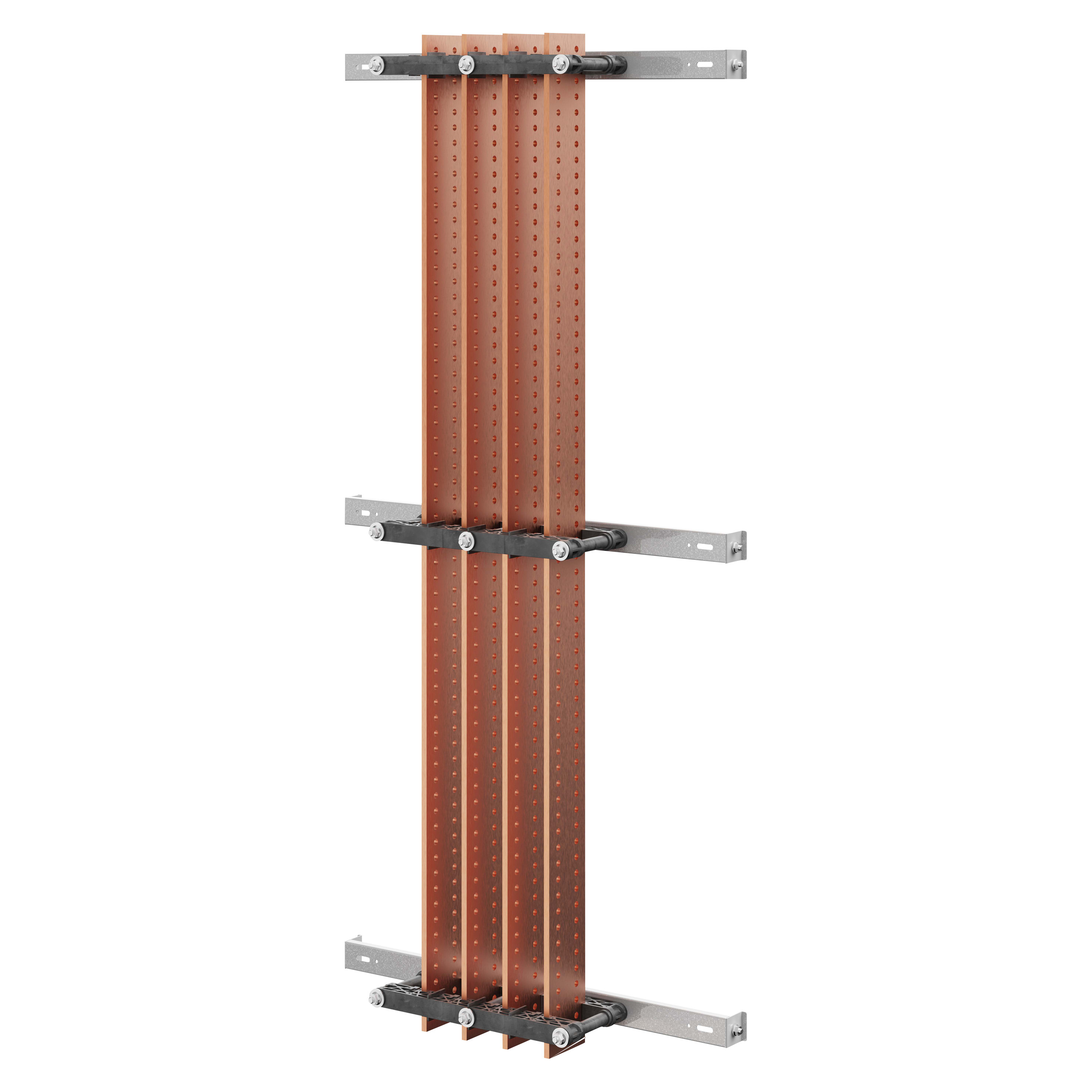 GEWISS - GEWGWD3735 COPPIA DI PORTABARRE - PER BARRE PIATTE 60x5-100x5-100x10 - 800-1250-1600A - PER STRUTTURE P=600 - VANO AFFIANCATO ESTERNO - PER QDX 1600H