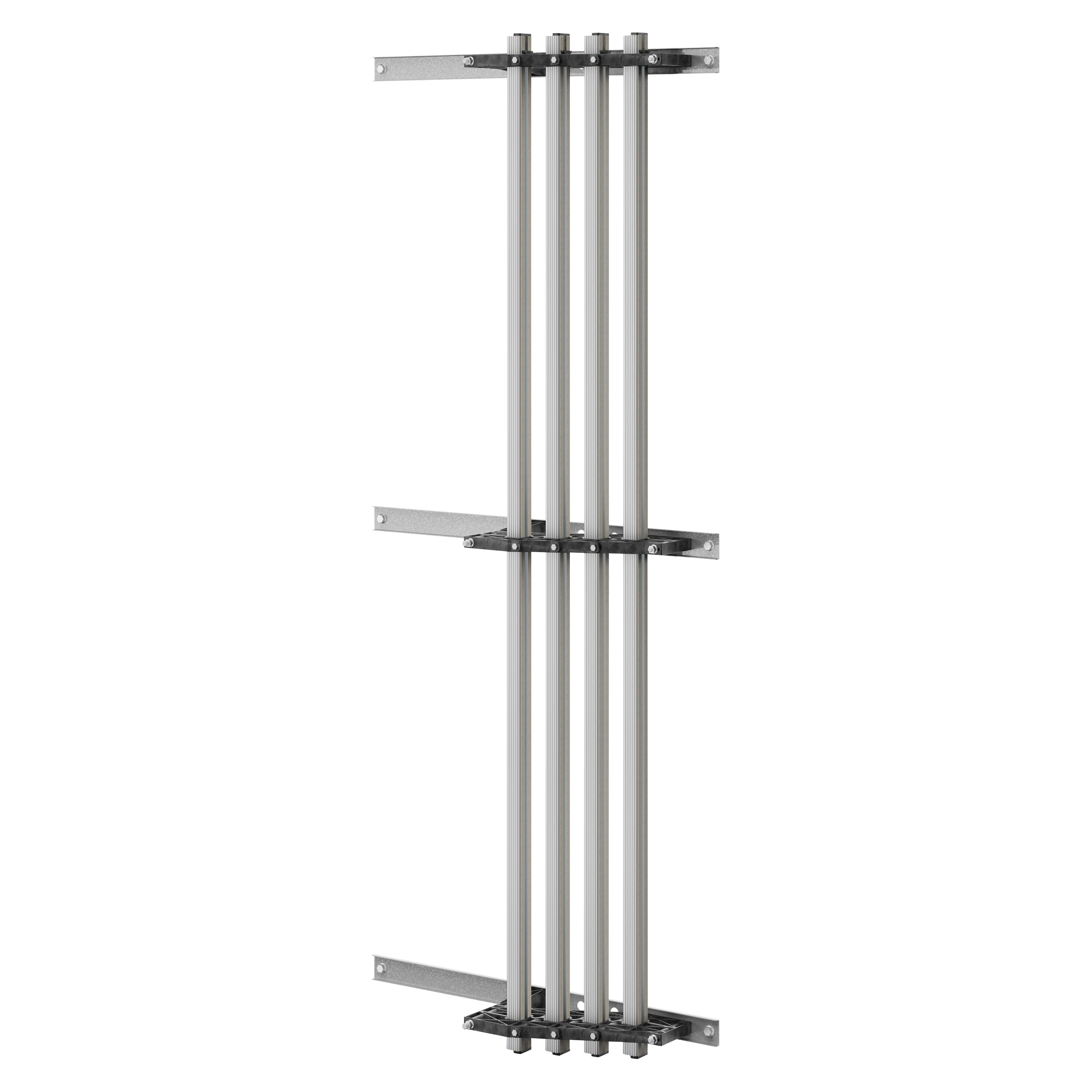 GEWISS - GEWGWD3761 COPPIA DI PORTABARRE - PER BARRE SAGOMATE IN ALLUMINIO - 630-800A - PER STRUTTURE P=800 - VANO AFFIANCATO/ESTERNO - PER QDX 1600H