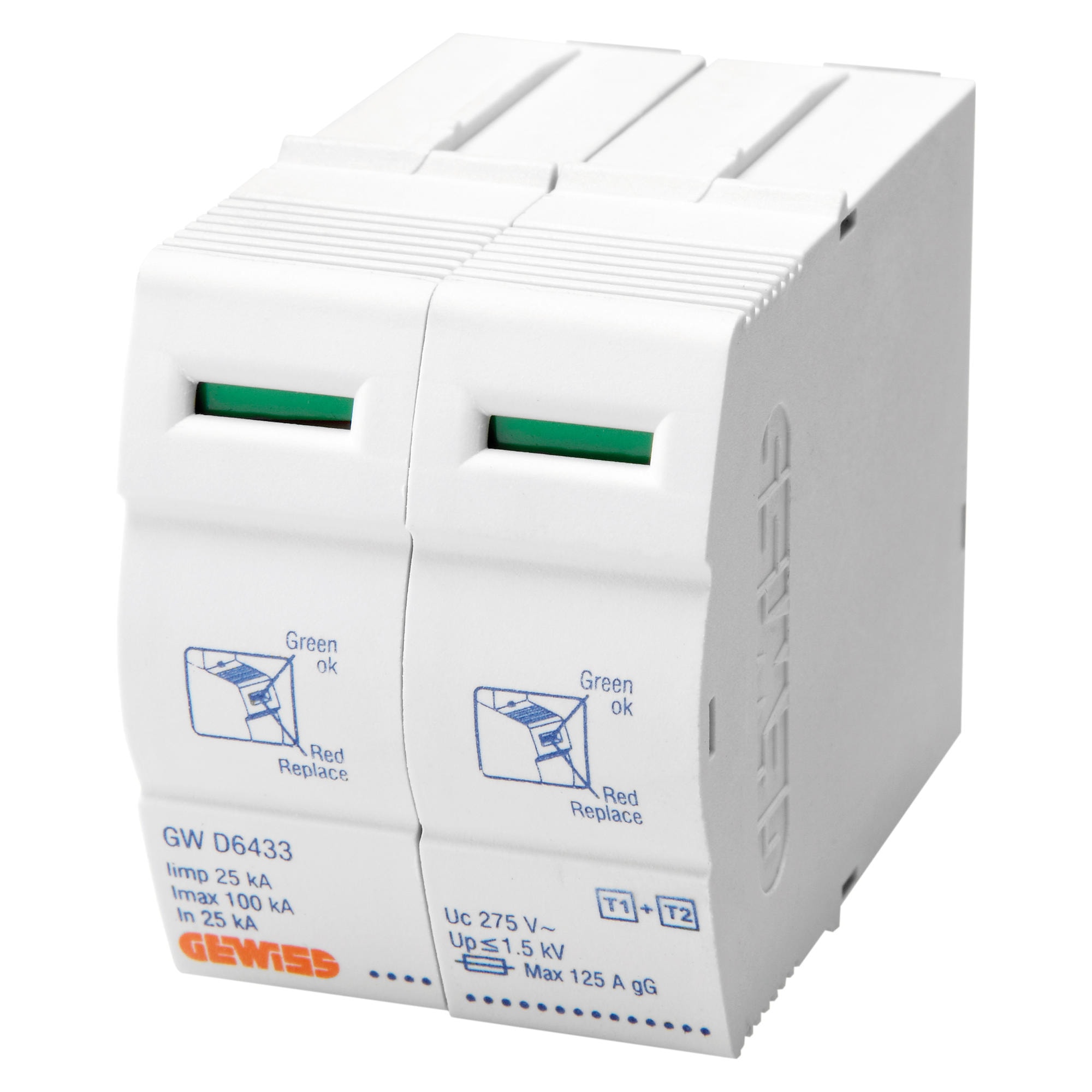 GEWISS - GEWGWD6433 LST - CARTUCCIA FASE 25KA T1+2