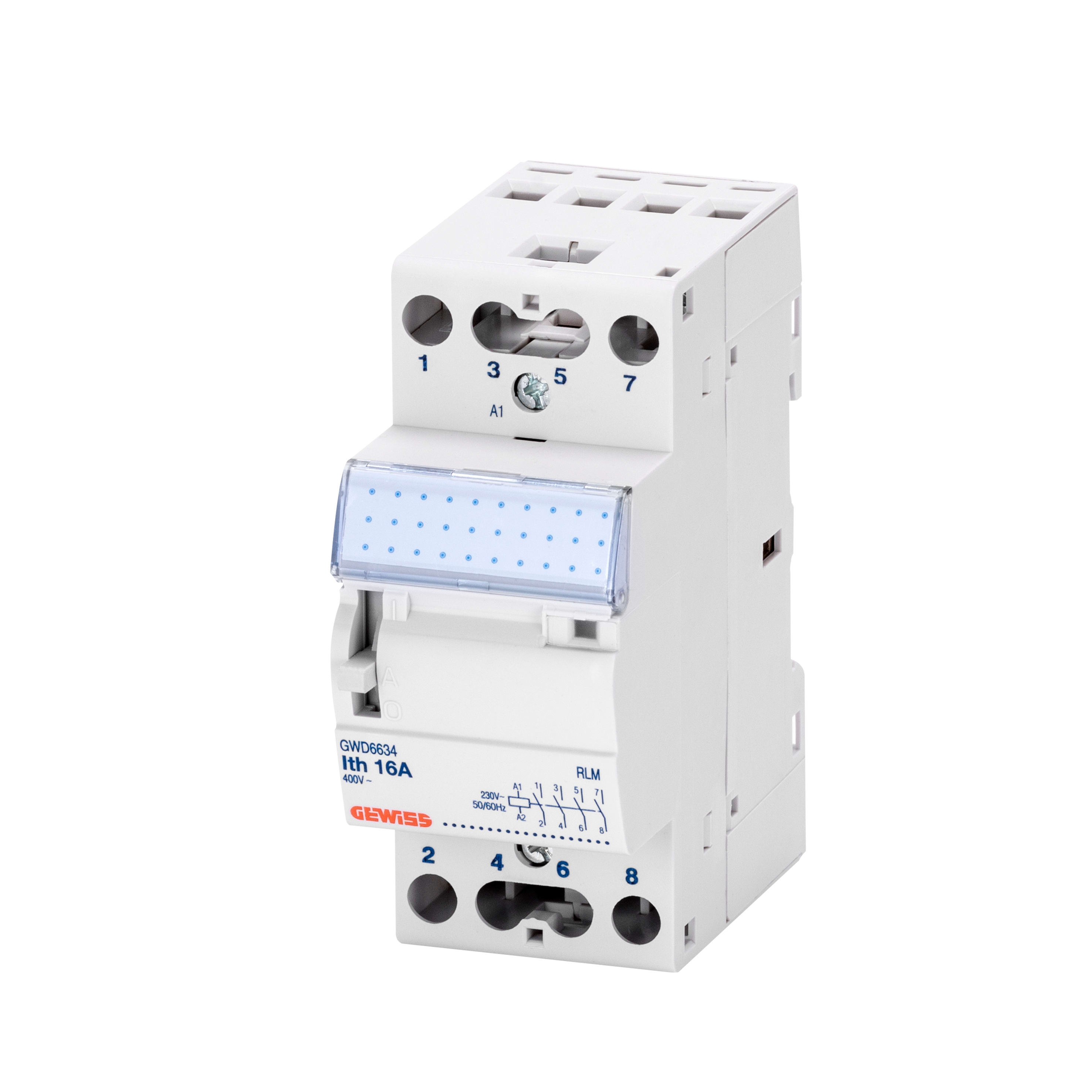 GEWISS - GEWGWD6632 RELE' MONOSTABILE - 16A - 4 NA - 12V ac - 2 MODULI