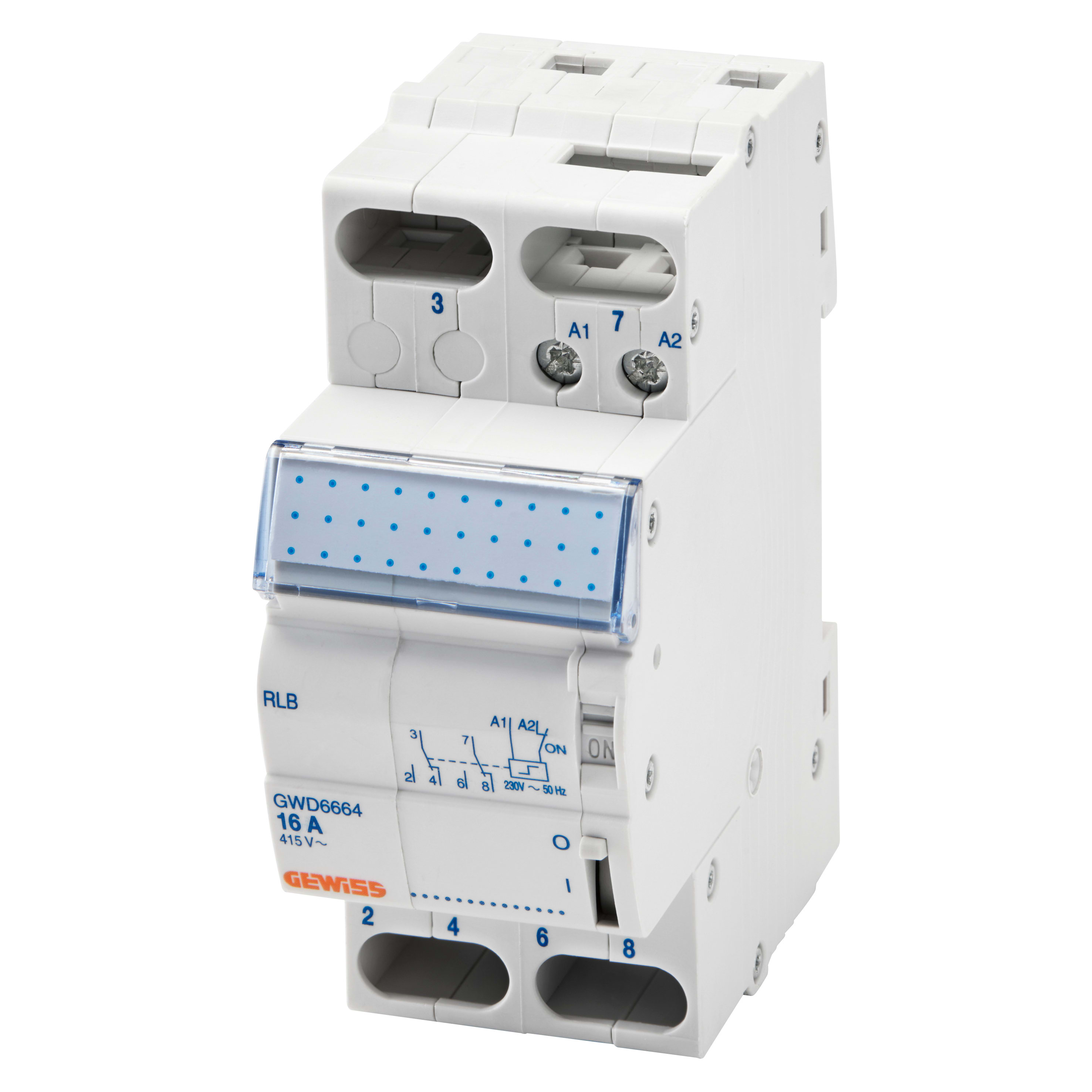 GEWISS - GEWGWD6667 RELE' PASSO-PASSO - 16A - 4NA 12V ac - 2 MODULI