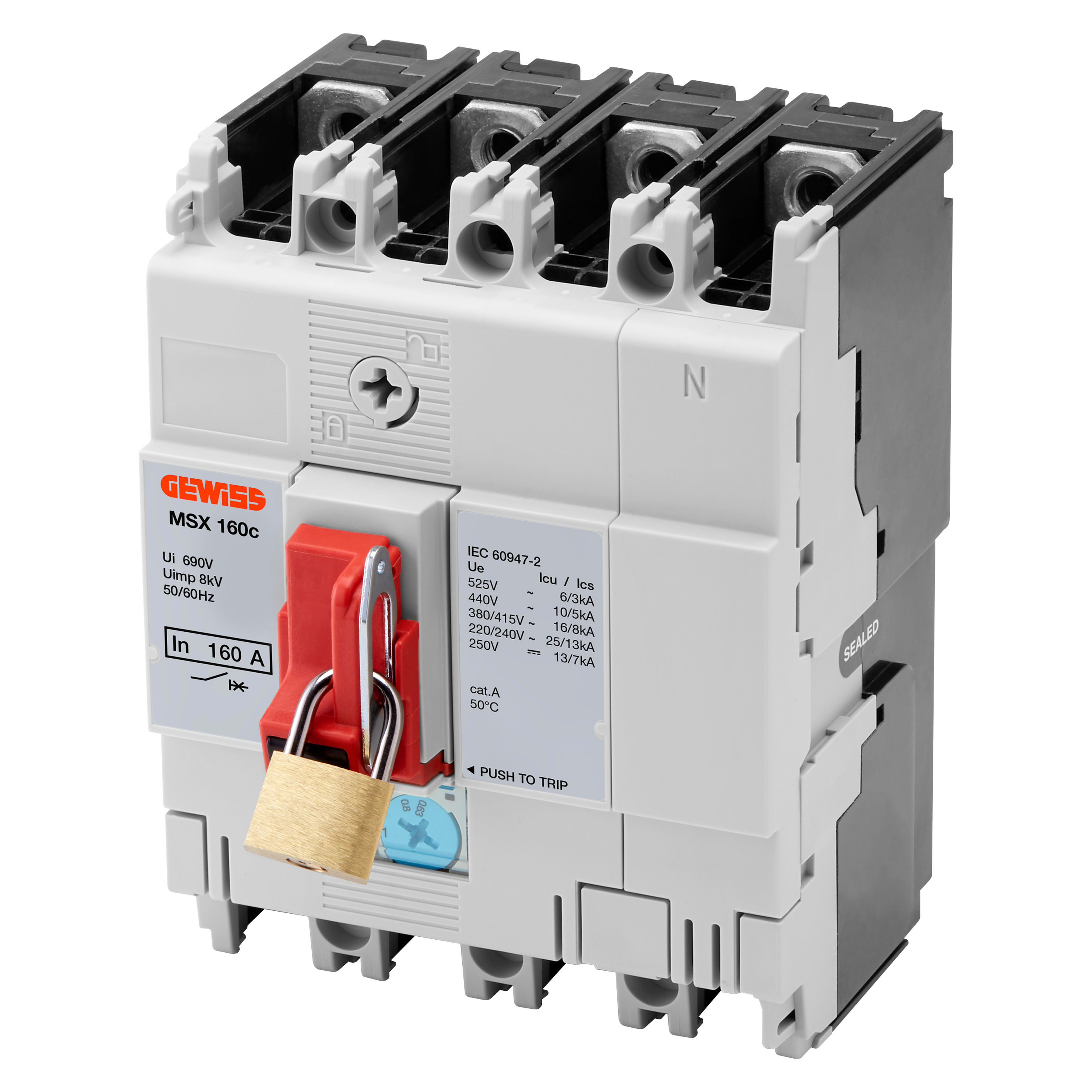 GEWISS - GEWGWD8674 BLOCCO A LUCCHETTO MSXE/M1250-1600