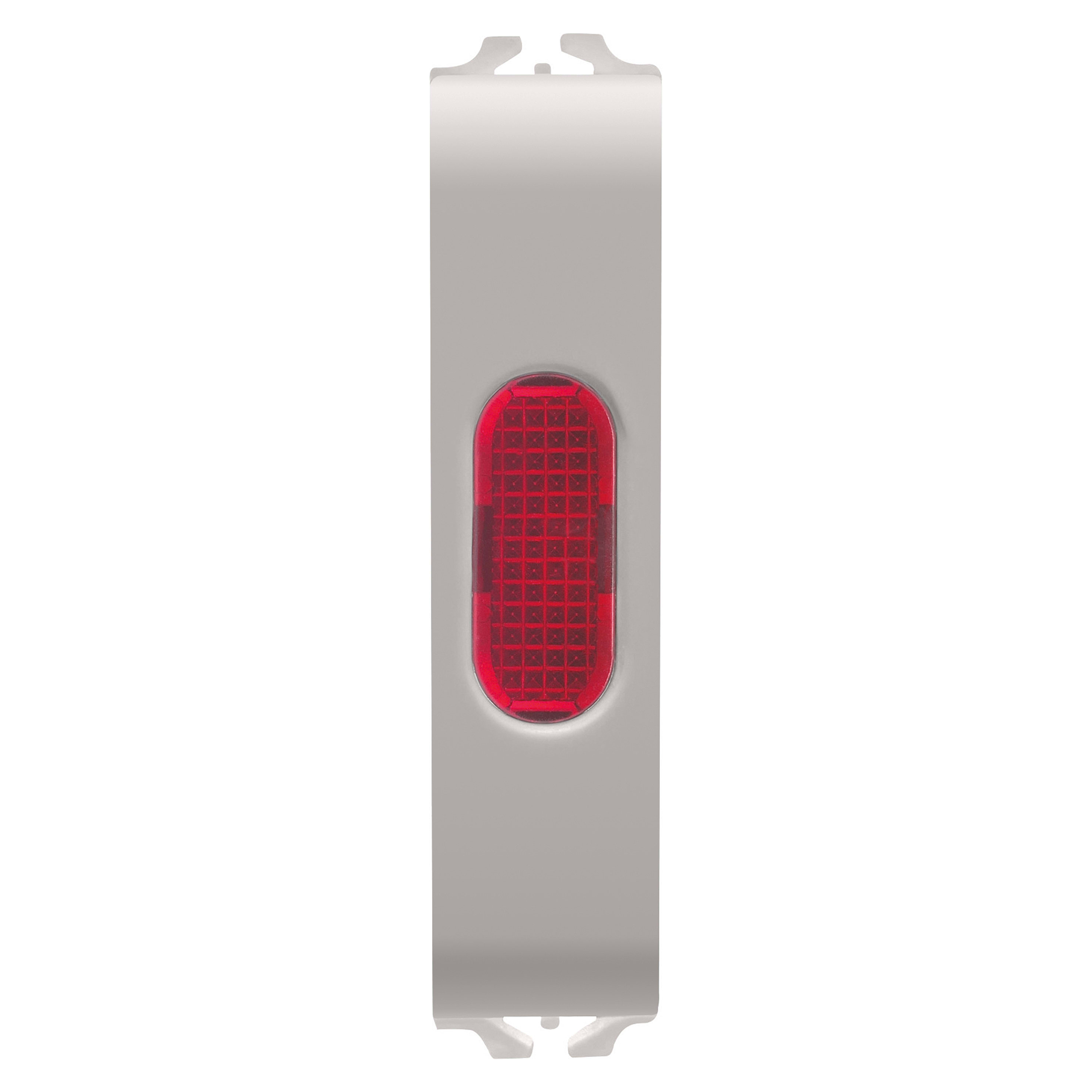 GEWISS - GEWGW13643 SPIA DI SEGNALAZIONE SINGOLA - ROSSO - 1/2 MODULO - NATURAL BEIGE SATINATO - CHORUSMART