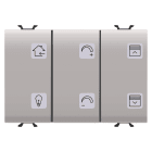 GEWISS - GEWGW13785A PULS.6CH TASTI E SIMB.BIANCA+C.MOT.KNX B