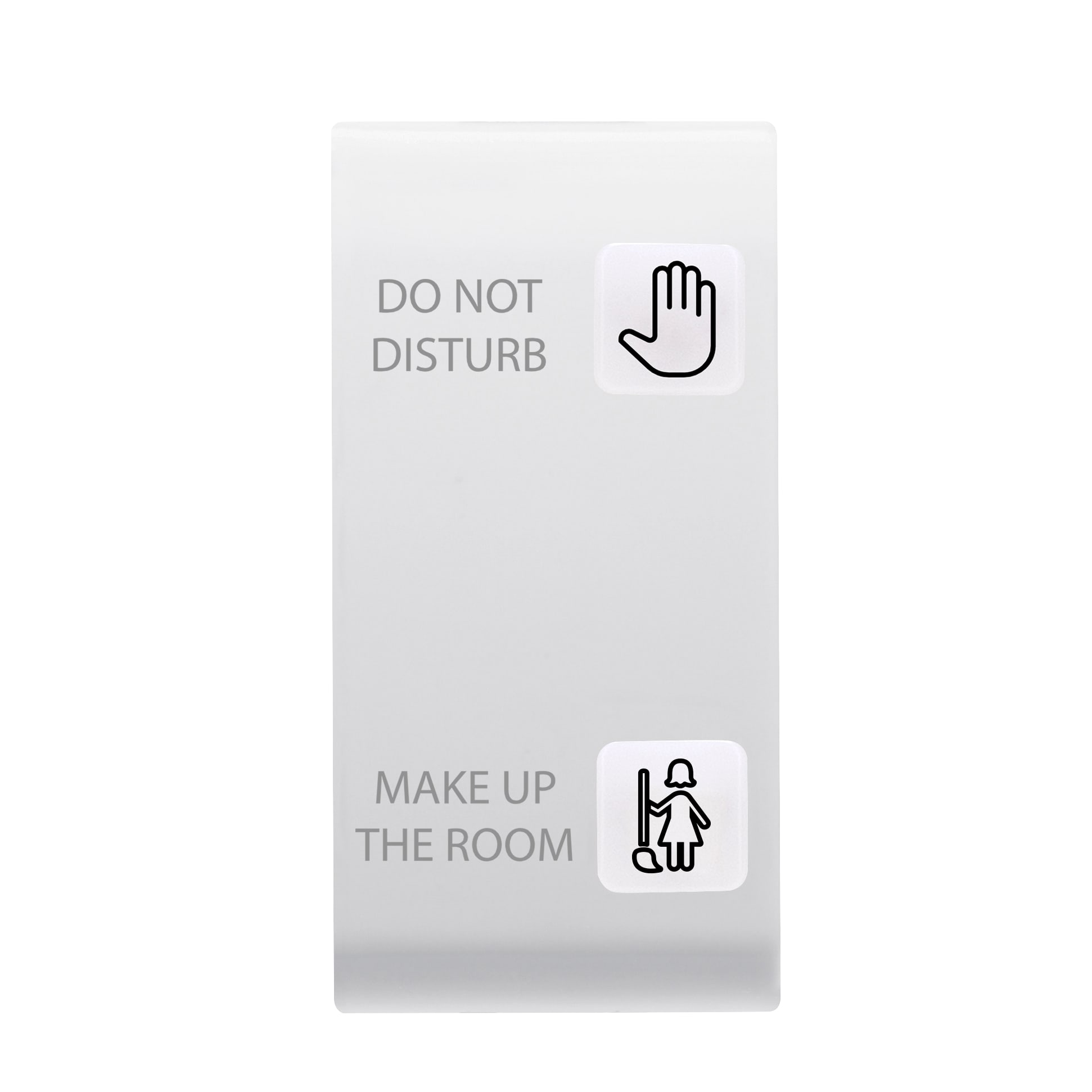 GEWISS - GEWGW15559 TASTO INTERCAMBIABILE PER PULSANTIERA - SOLUZIONE PER HOTEL - 2 LENTI - DND+MUR - 1 MODULO - BIANCO SATINATO - CHORUSMART