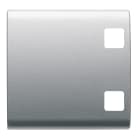 GEWISS - GEWGW14554 TASTO INTERCAMBIABILE PER PULSANTIERA - DA COMPLETARE CON 2 LENTI - 2 MODULI - TITANIO - CHORUSMART