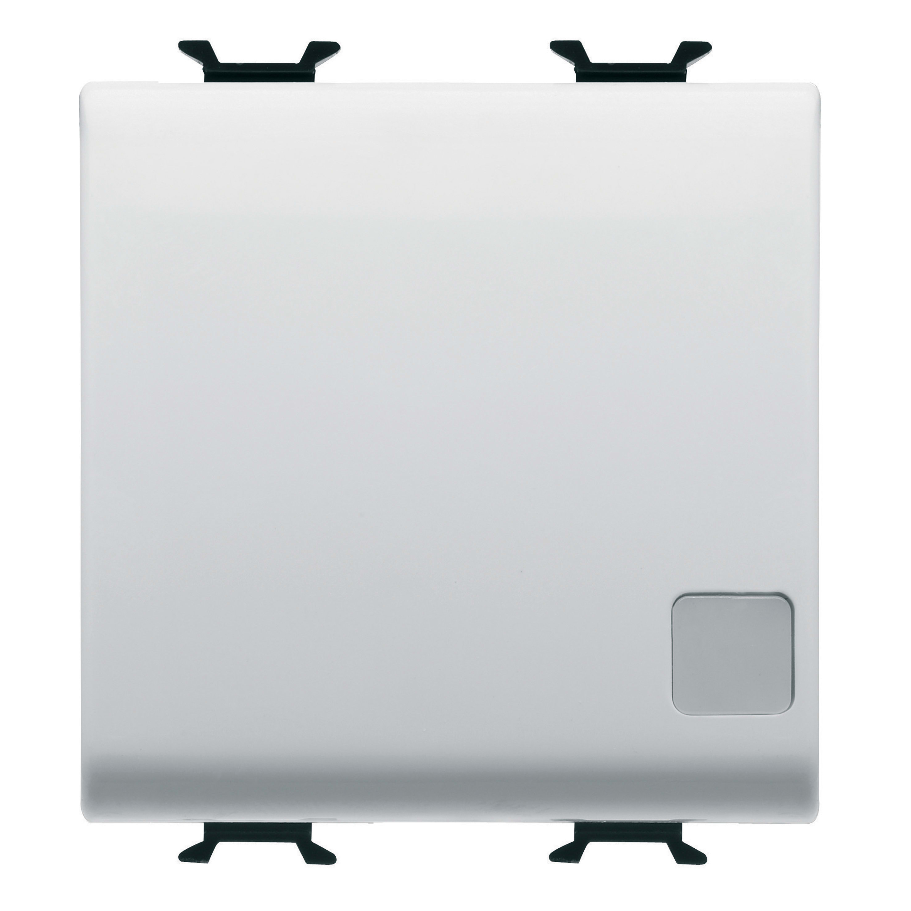 GEWISS - GEWGW15035 INTERRUTTORE BIPOLARE 250V ac - 16AX ILLUMINABILE - CON LENTE NEUTRA SOSTITUIBILE - 2 MODULI - BIANCO SATINATO - CHORUSMART