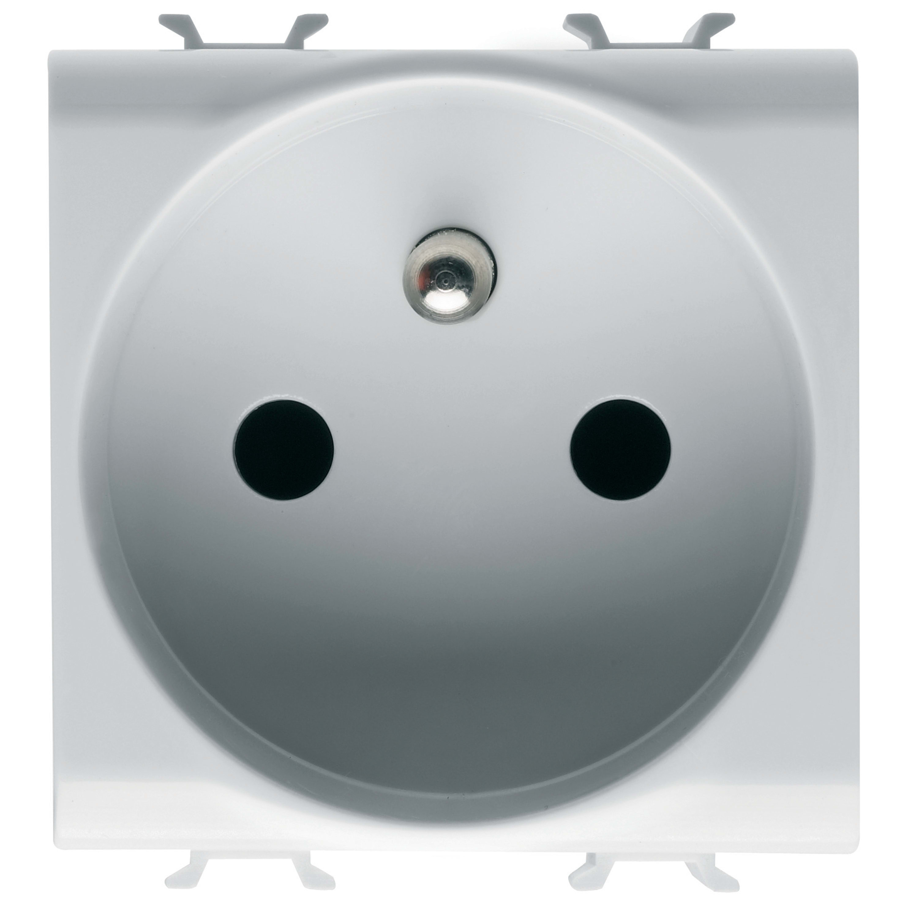 GEWISS - GEWGW15247 PRESA STANDARD FRANCESE 250V ac - 2P+T 16A - 2 MODULI - BIANCO SATINATO - CHORUSMART