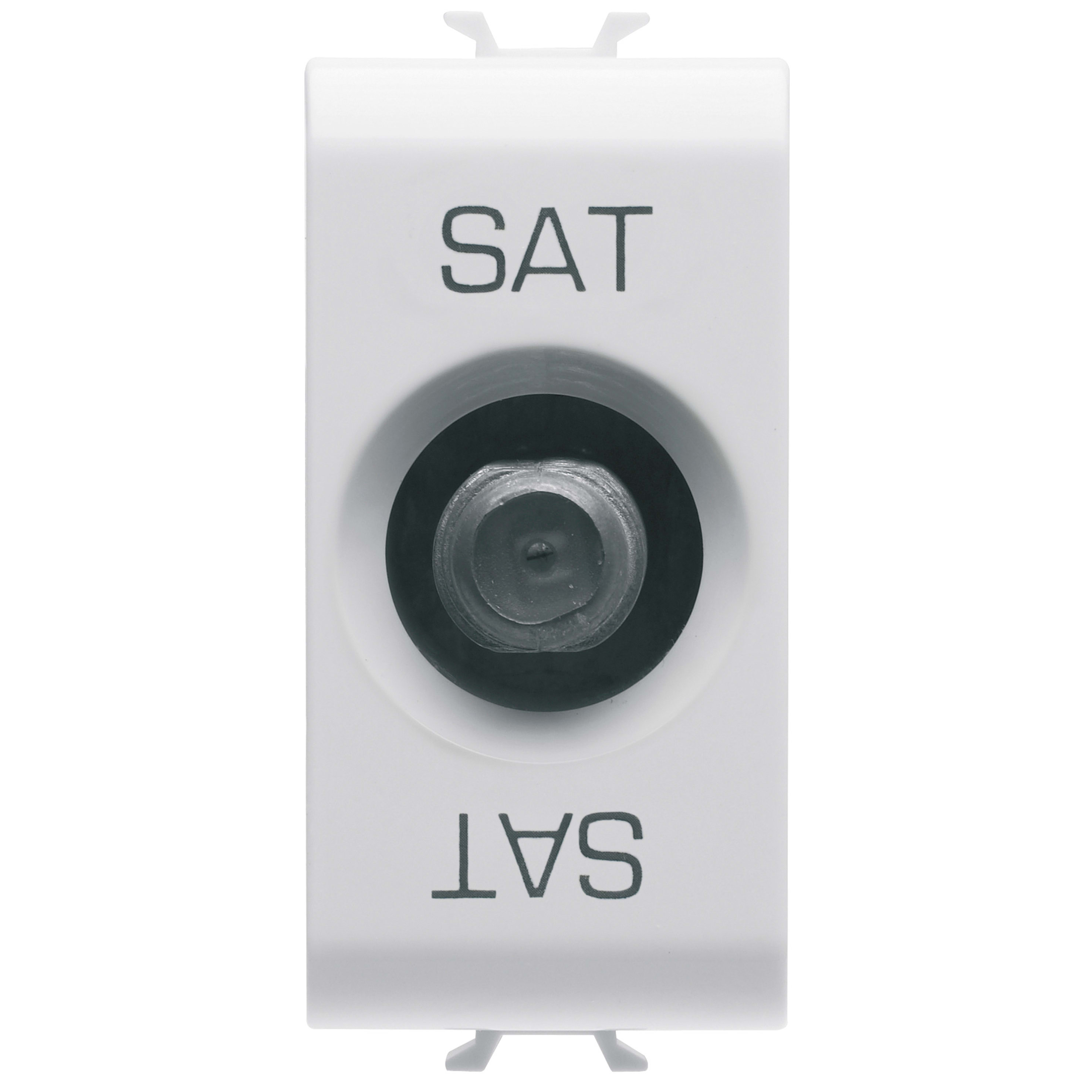 GEWISS - GEWGW15373 PRESA TV/SAT SCHERMATURA CLASSE A - CONNETTORE F FEMMINA - PASSANTE 10 dB - 1 MODULO - BIANCO SATINATO - CHORUSMART