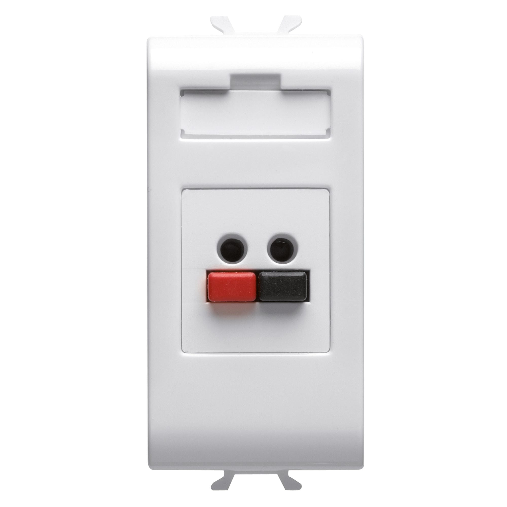 GEWISS - GEWGW15458 PRESA AUDIO VIDEO - DIFFUSIONE SONORA - 1 MODULO - BIANCO SATINATO -CHORUSMART