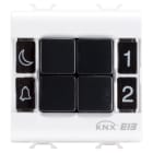 GEWISS - GEWGW15782 PULSANTIERA - KNX - 4 CANALI - 2 MODULI - BIANCO SATINATO - CHORUSMART