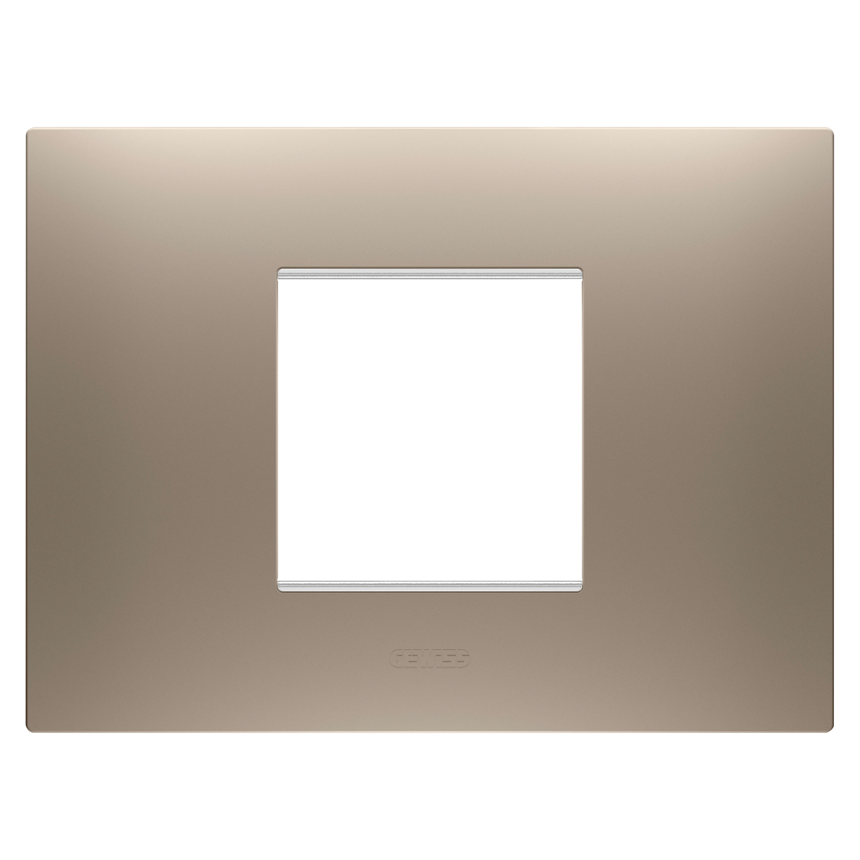 GEWISS - GEWGW16002BR PLACCA EGO 2M BRONZO CHIARO