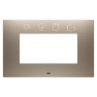 GEWISS - GEWGW16004SBR PLACCA EGO SMART 4M BRONZO CHIARO