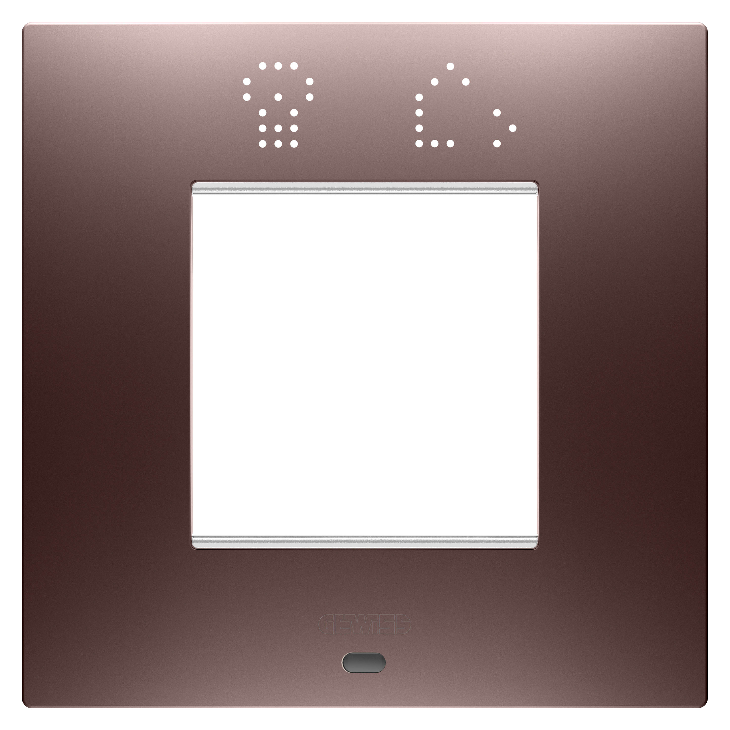 GEWISS - GEWGW16022SCP PLACCA EGO SMART INT 2M RAME