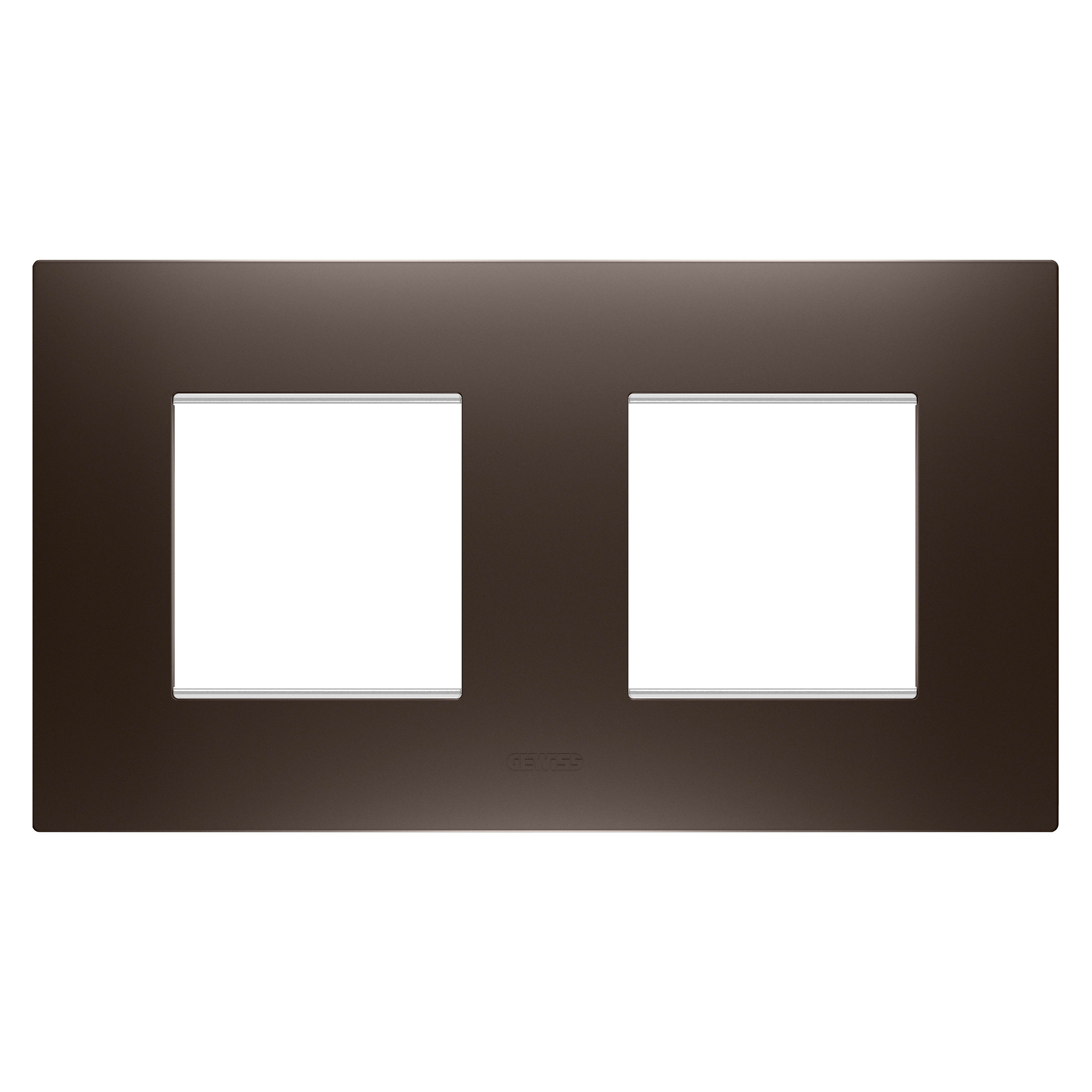 GEWISS - GEWGW16023BS PLACCA EGO INT.2+2M O BROWN SHADE
