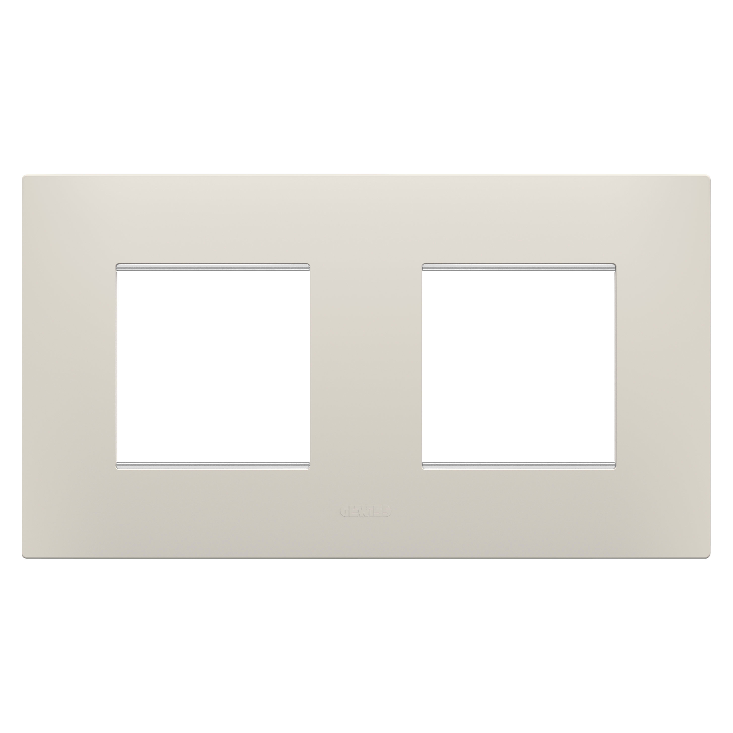GEWISS - GEWGW16023NB PLACCA EGO INT.2+2M O NATURAL BEIGE