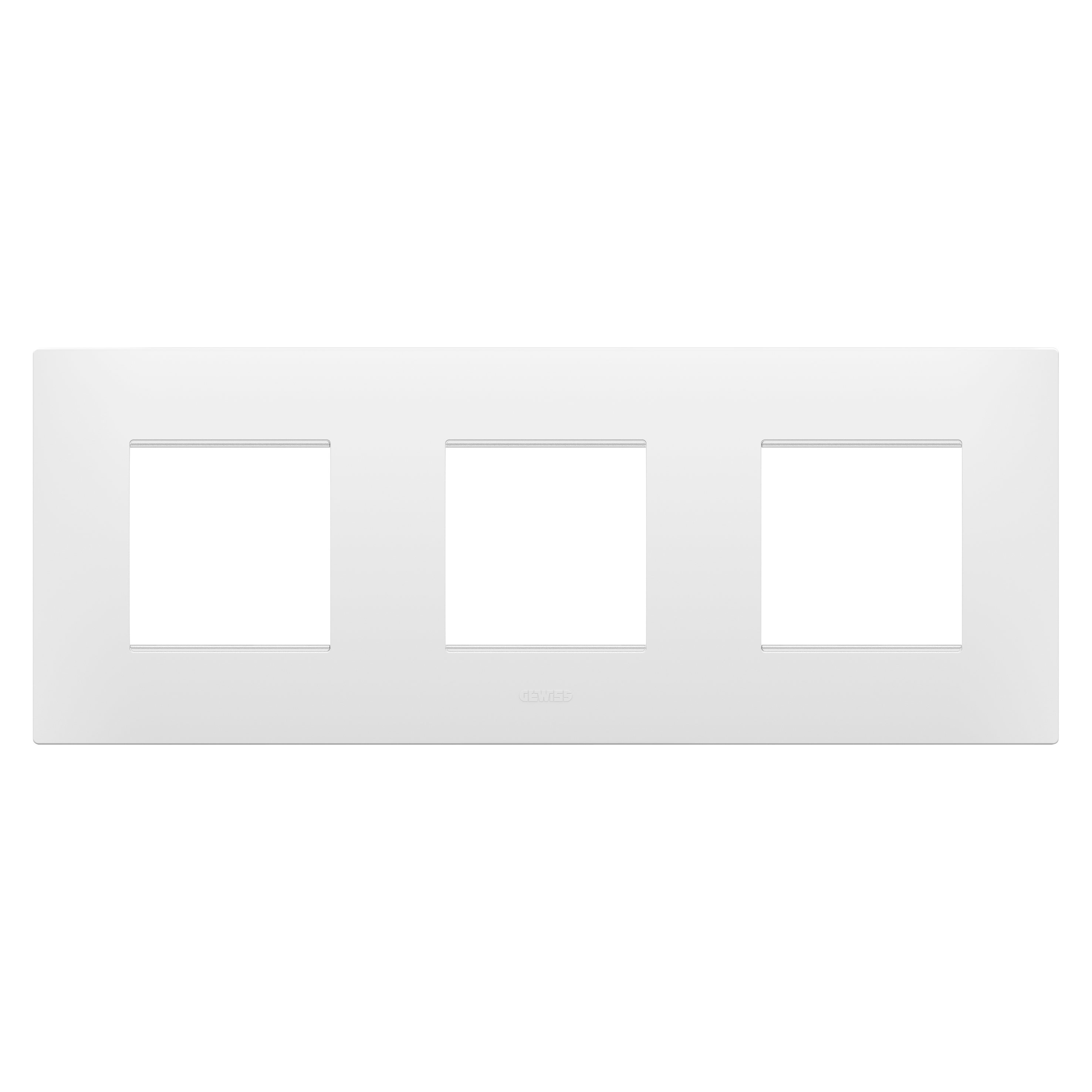 GEWISS - GEWGW16026PW PLACCA EGO INT.2+2+2M O BIANCO SATINATO