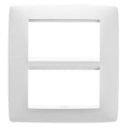 GEWISS - GEWGW16108VW PLACCA ONE 4+4M BIANCO SATINATO