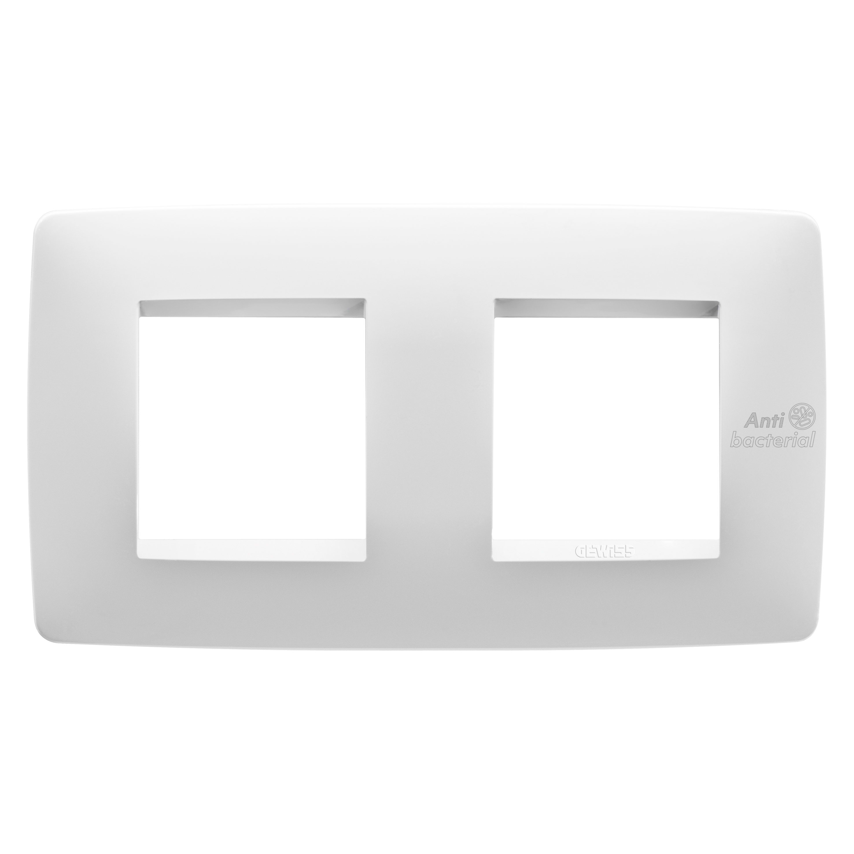 GEWISS - GEWGW16123AB PLACCA ONE INT.2+2M O.BIANCO ANTIBATT.