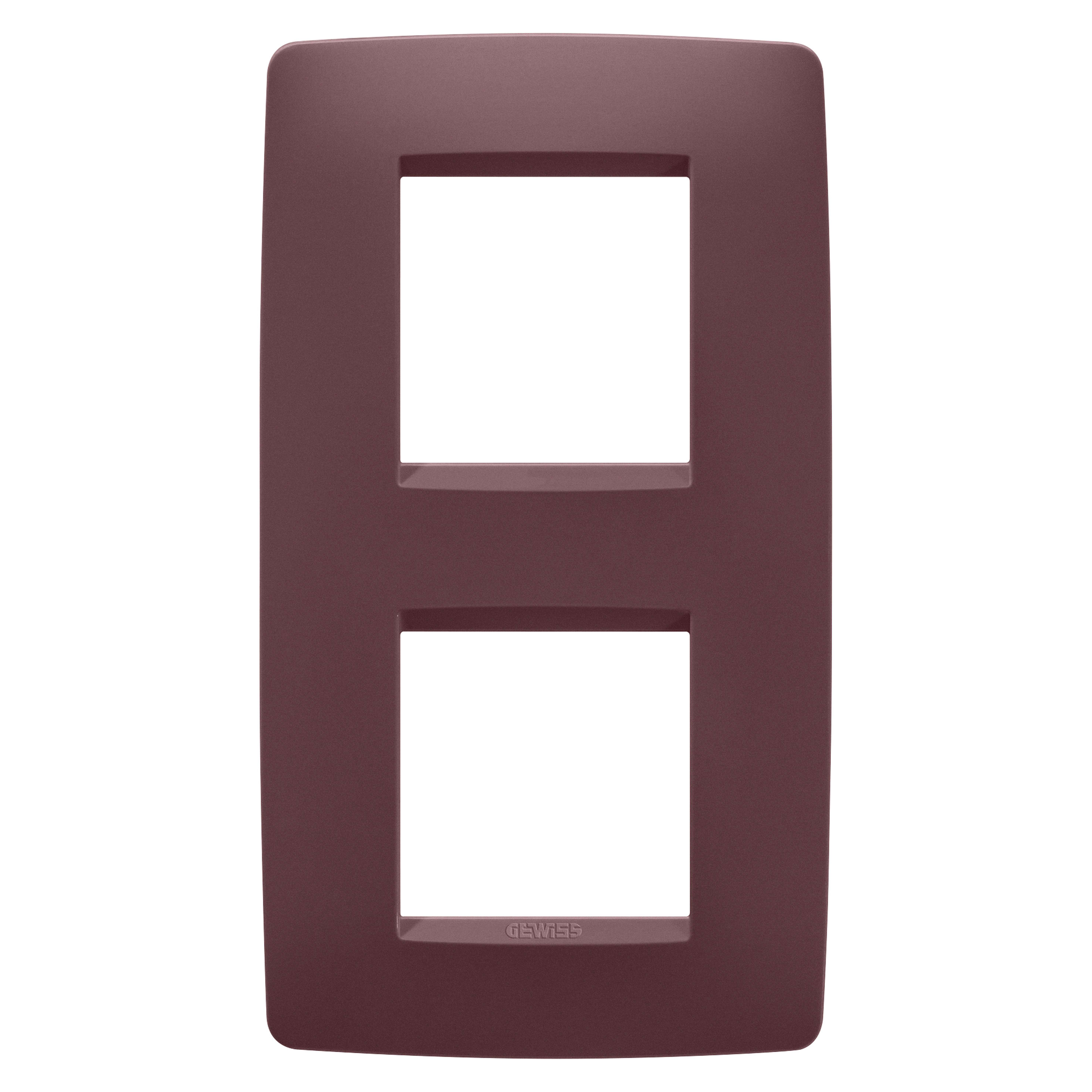 GEWISS - GEWGW16124VD PLACCA ONE INT.2+2M V TUSCAN RED
