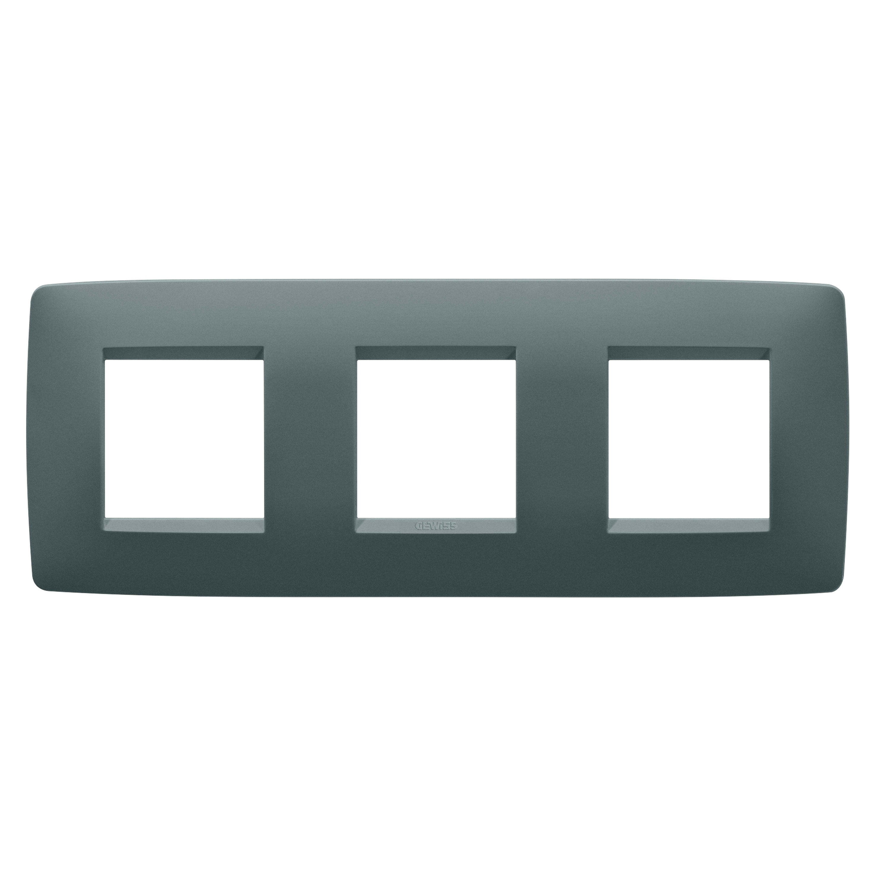 GEWISS - GEWGW16126VZ PLACCA ONE INT.2+2+2M O OTTANIO