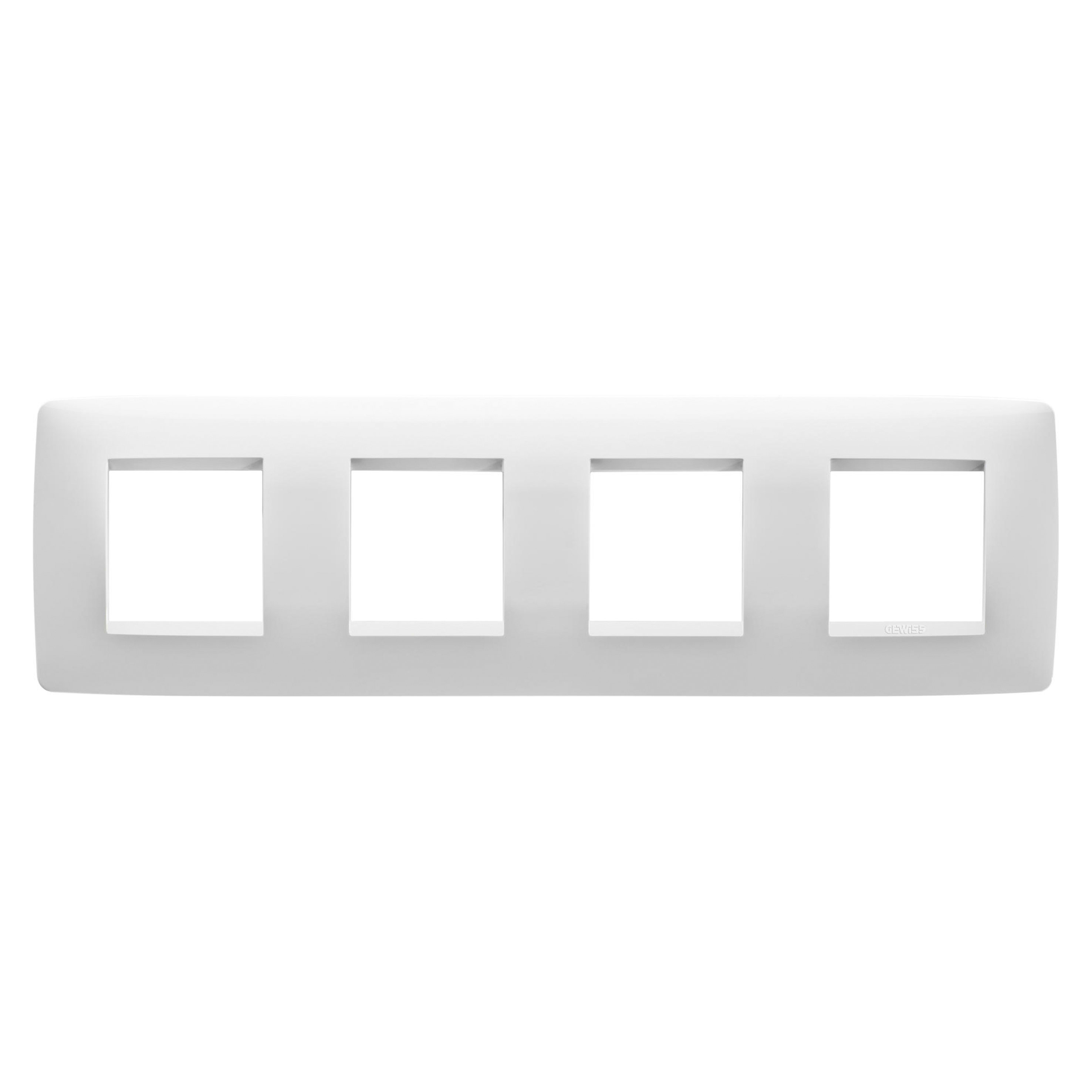 GEWISS - GEWGW16128TB PLACCA ONE INT.2+2+2+2M O.BIANCO