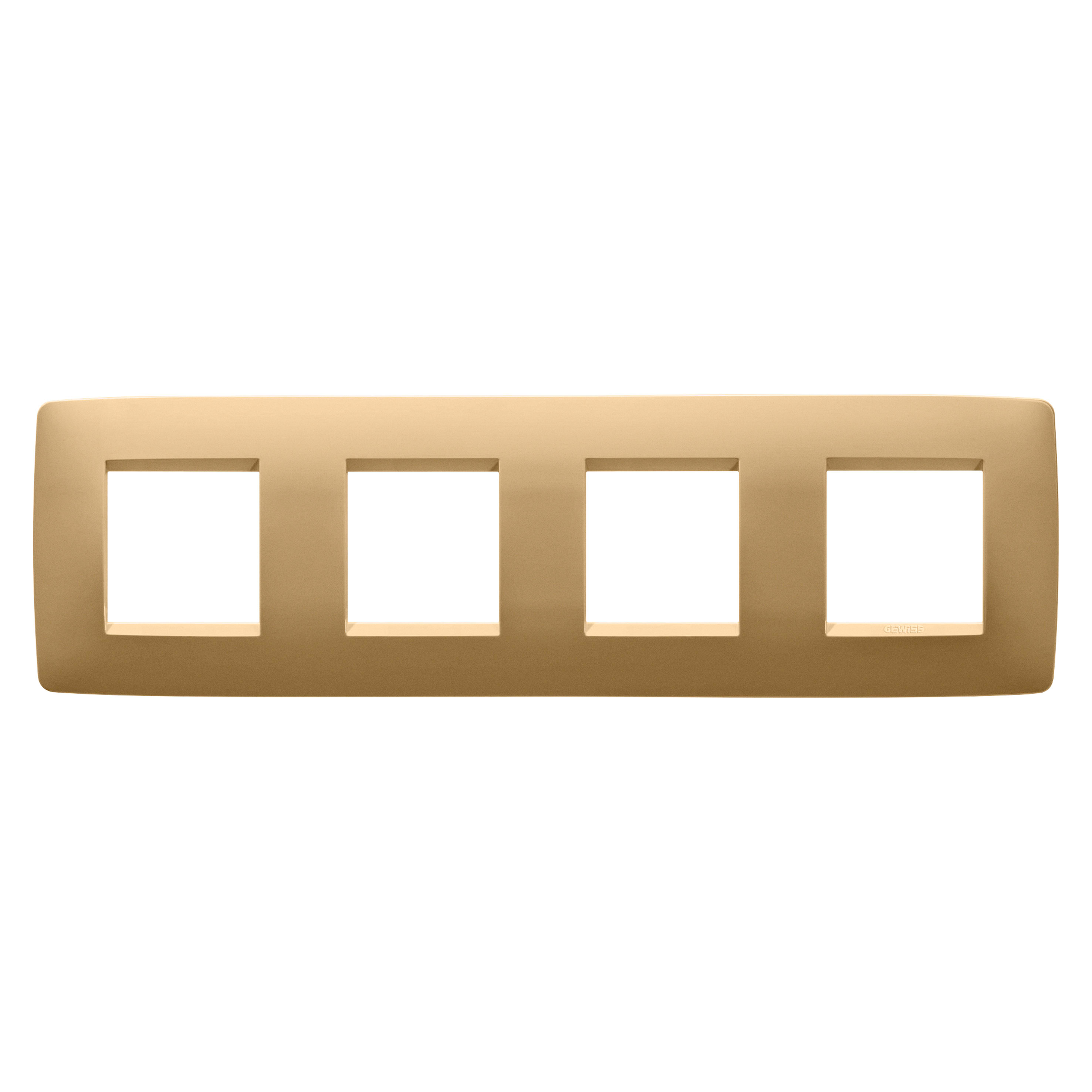 GEWISS - GEWGW16128VO PLACCA ONE INT.2+2+2+2M O ORO
