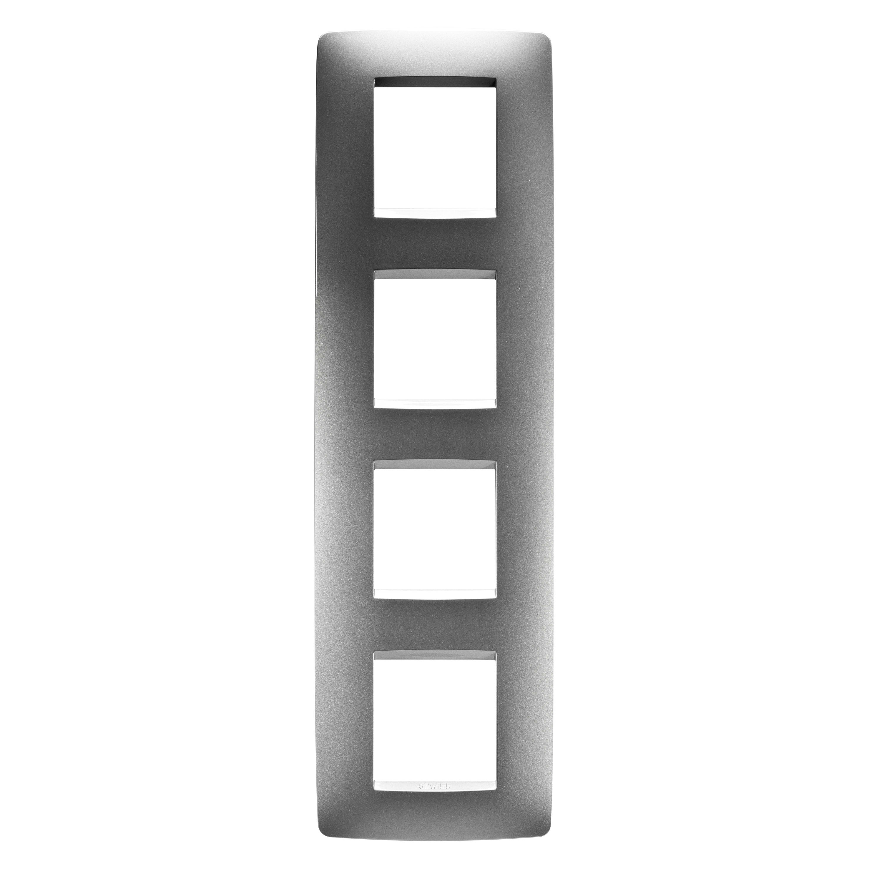 GEWISS - GEWGW16129VT PLACCA ONE INT.2+2+2+2M V.TITANIO