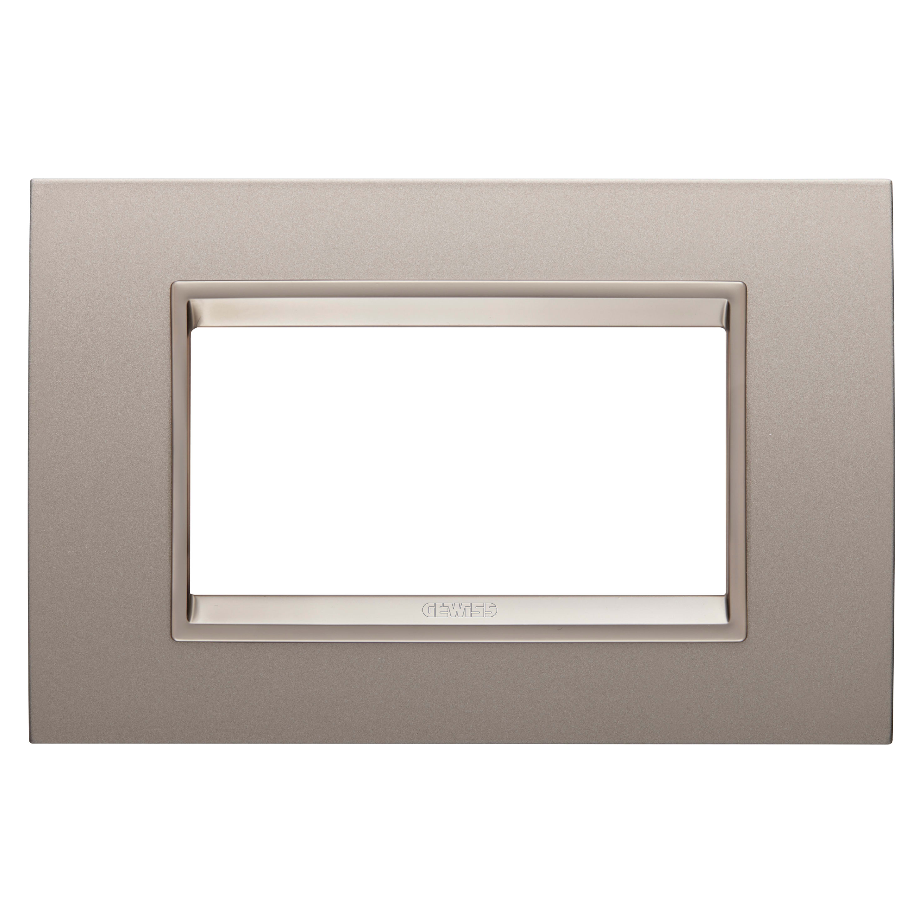 GEWISS - GEWGW16204XP PLACCA LUX 4M METALLO BRONZO PERL.