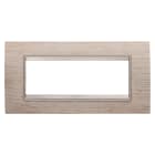 GEWISS - GEWGW16206WK PLACCA LUX 6M LEGNO ROVERE CHIARO