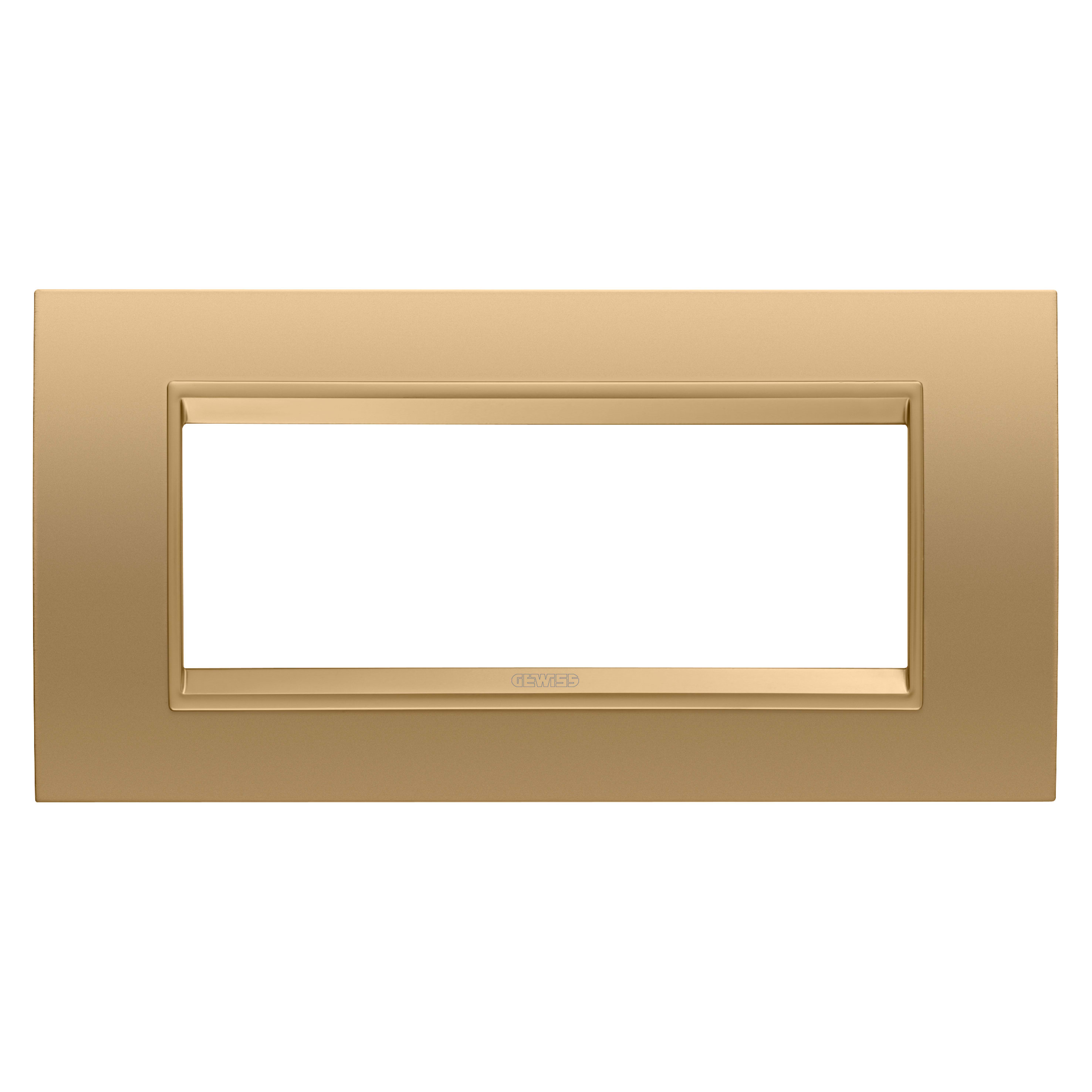 GEWISS - GEWGW16206XG PLACCA LUX 6M METALLO ORO