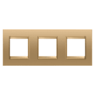 GEWISS - GEWGW16226XG PLACCA LUX INT.2+2+2M O MET.ORO
