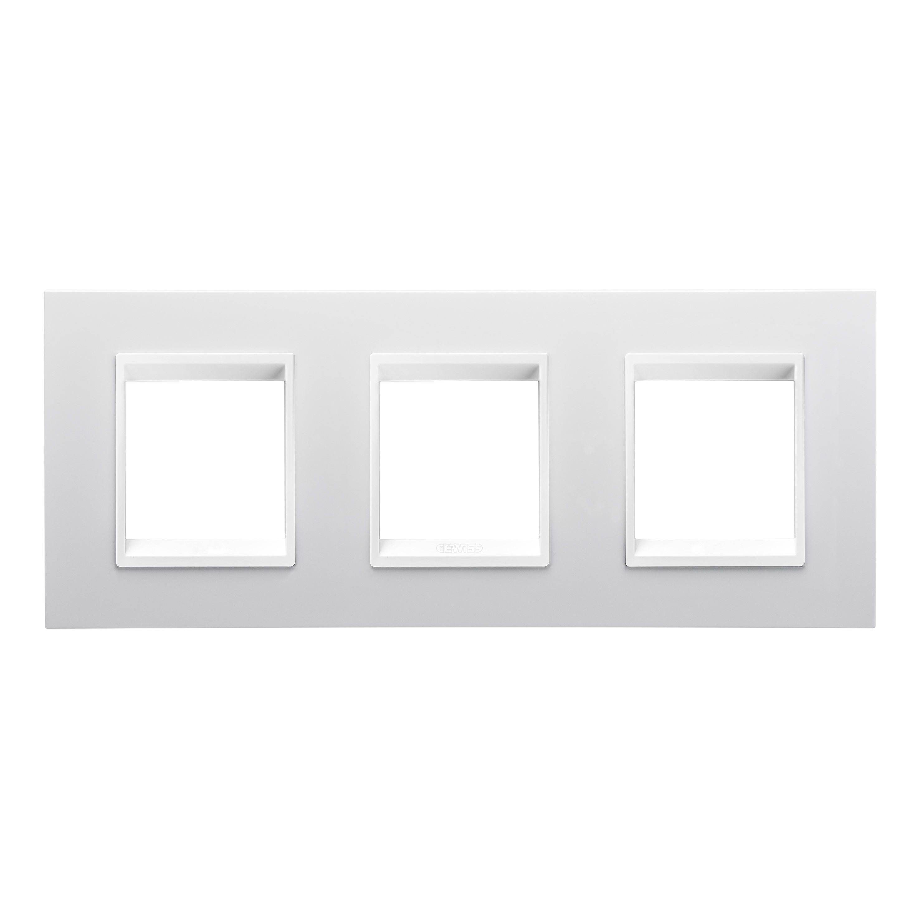 GEWISS - GEWGW16226YB PLACCA LUX INT. 2+2+2M O.MONOCHROME BIAN