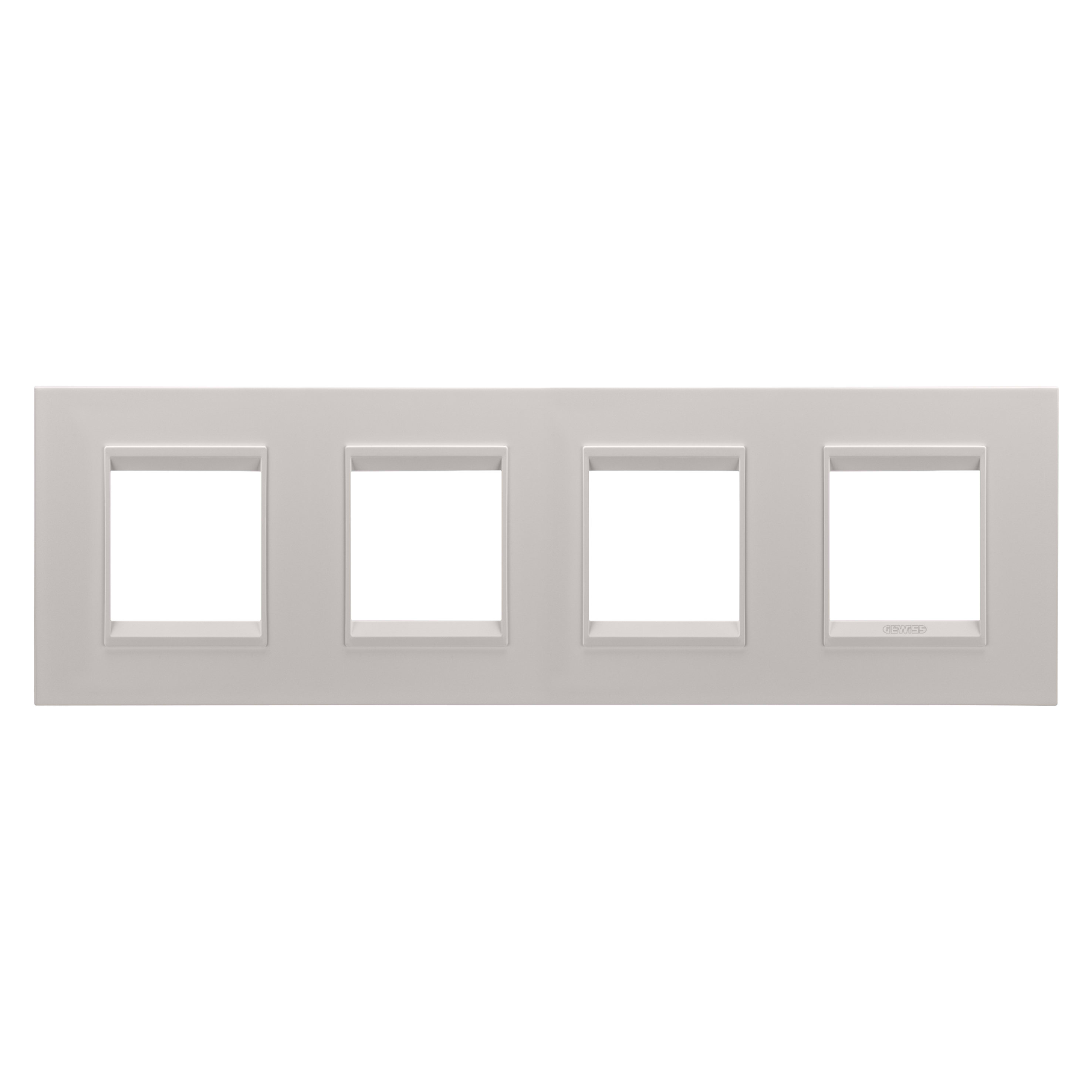 GEWISS - GEWGW16228XL PLACCA LUX INT.2+2+2+2M O MET.NAT.BEIGE
