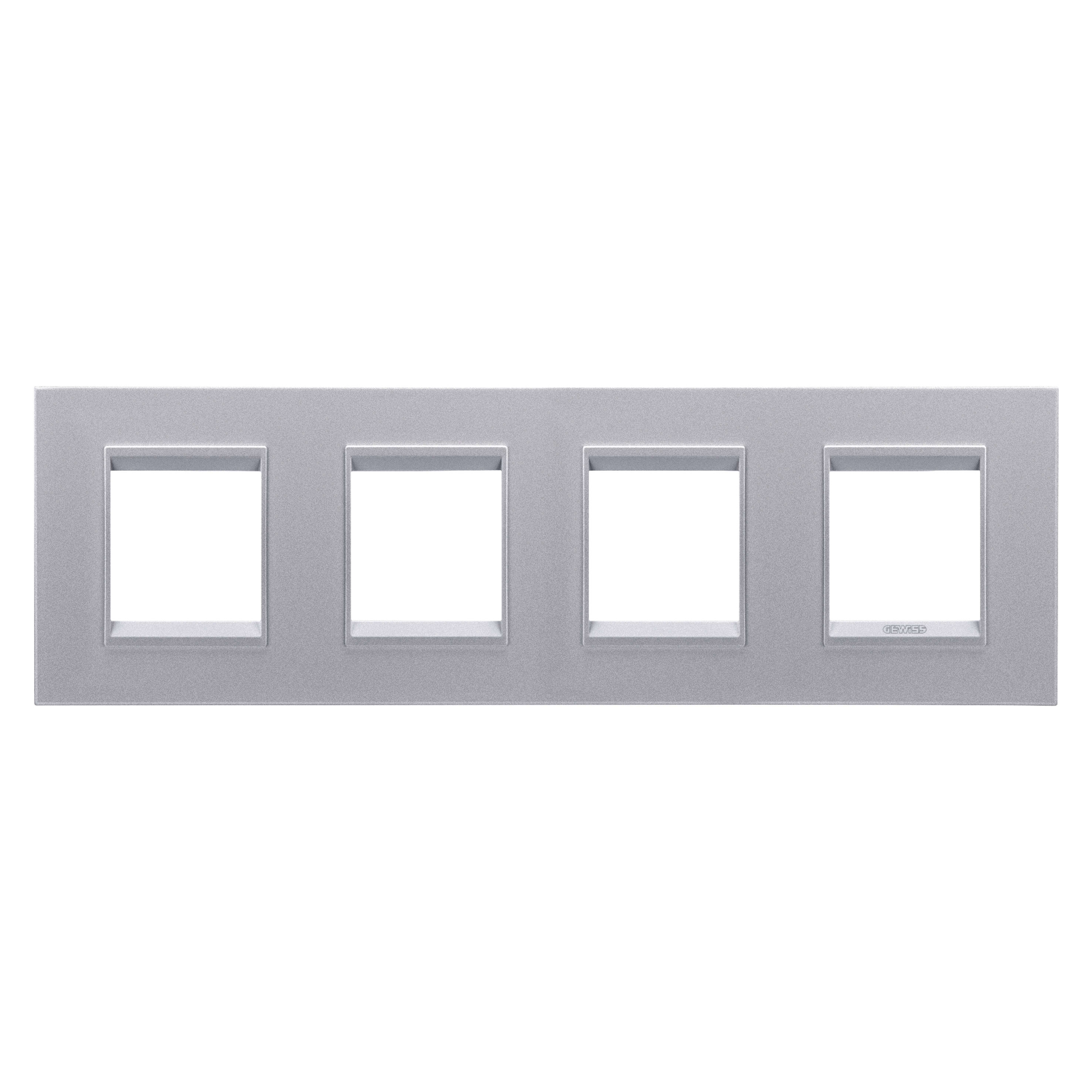 GEWISS - GEWGW16228YT PLACCA LUX INT.2+2+2+2M O TITANIO MONO