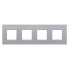 GEWISS - GEWGW16228YT PLACCA LUX INT.2+2+2+2M O TITANIO MONO