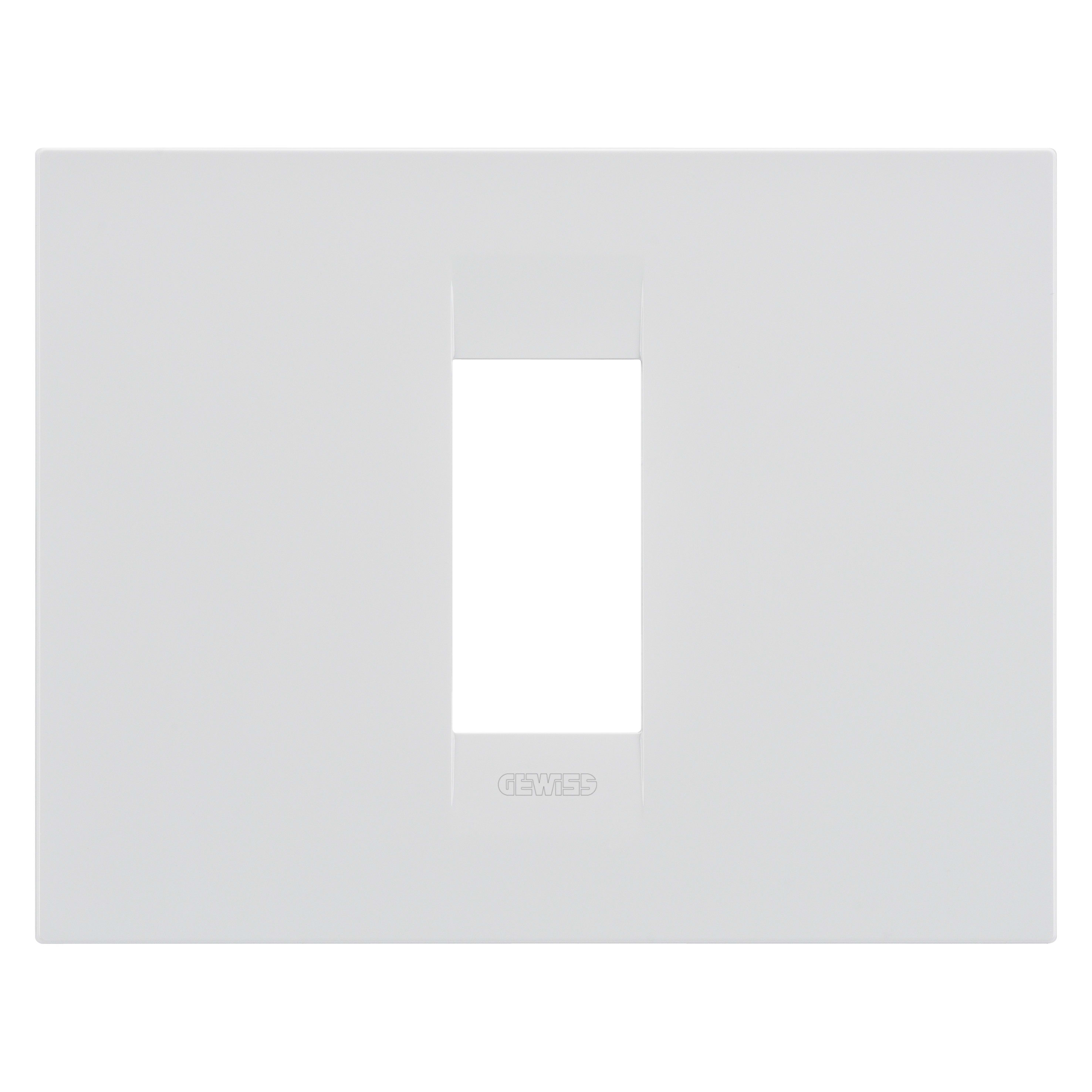 GEWISS - GEWGW16401VW PLACCA GEO 1M BIANCO SATINATO