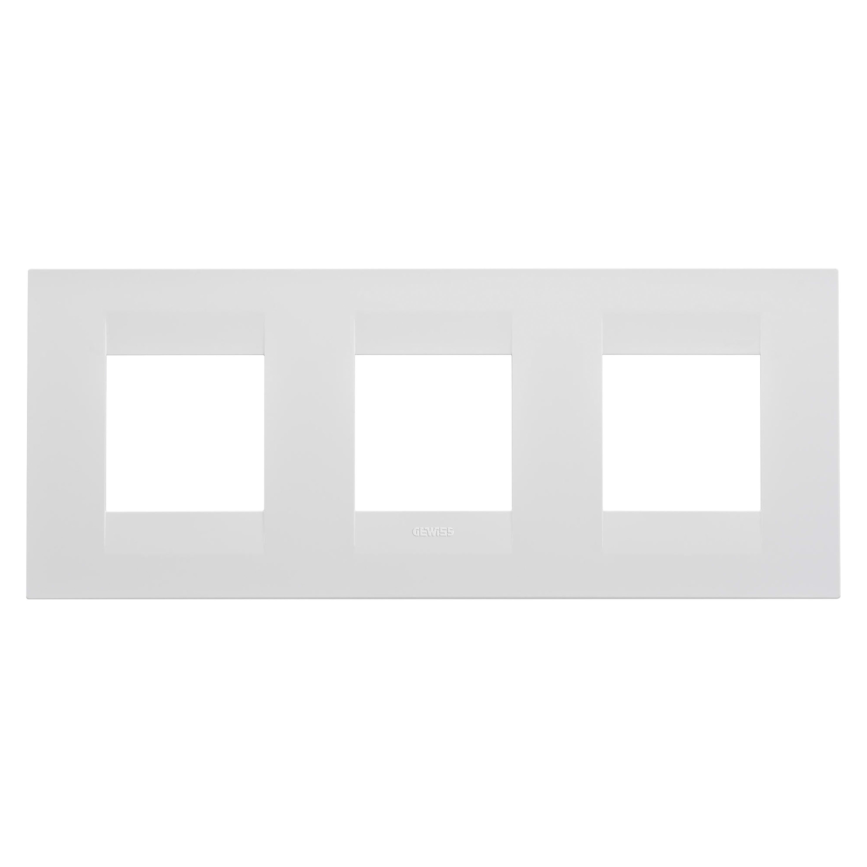 GEWISS - GEWGW16426VW PLACCA GEO INT.2+2+2M O BIANCO SATINATO
