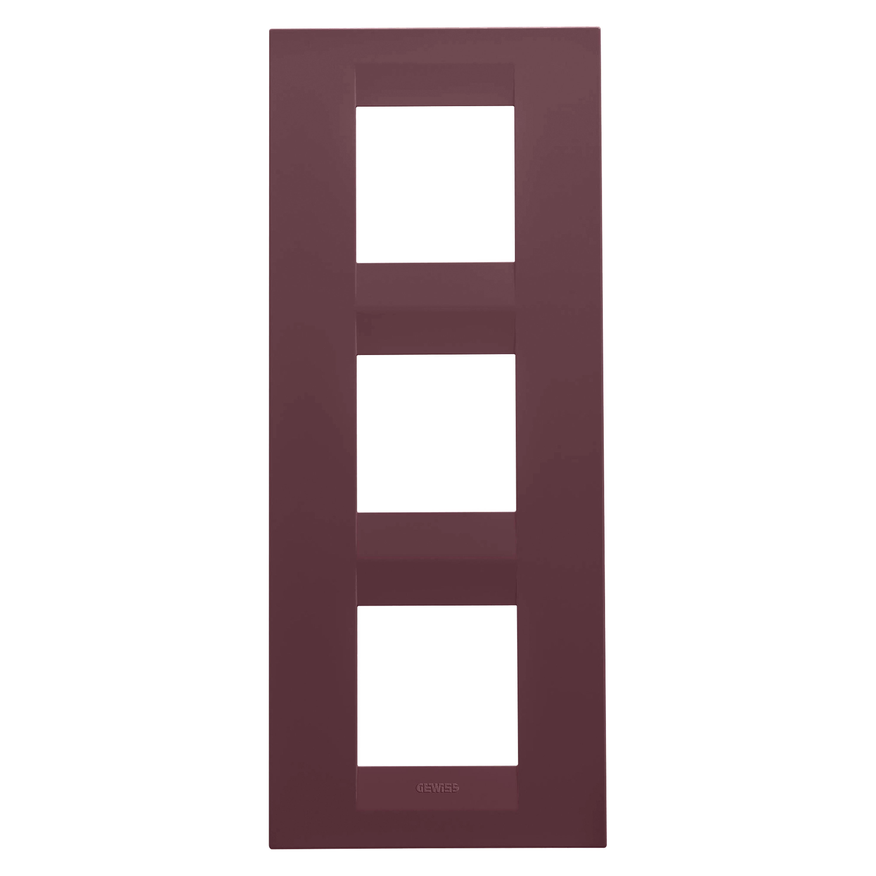 GEWISS - GEWGW16427VD PLACCA GEO INT.2+2+2M V TUSCAN RED